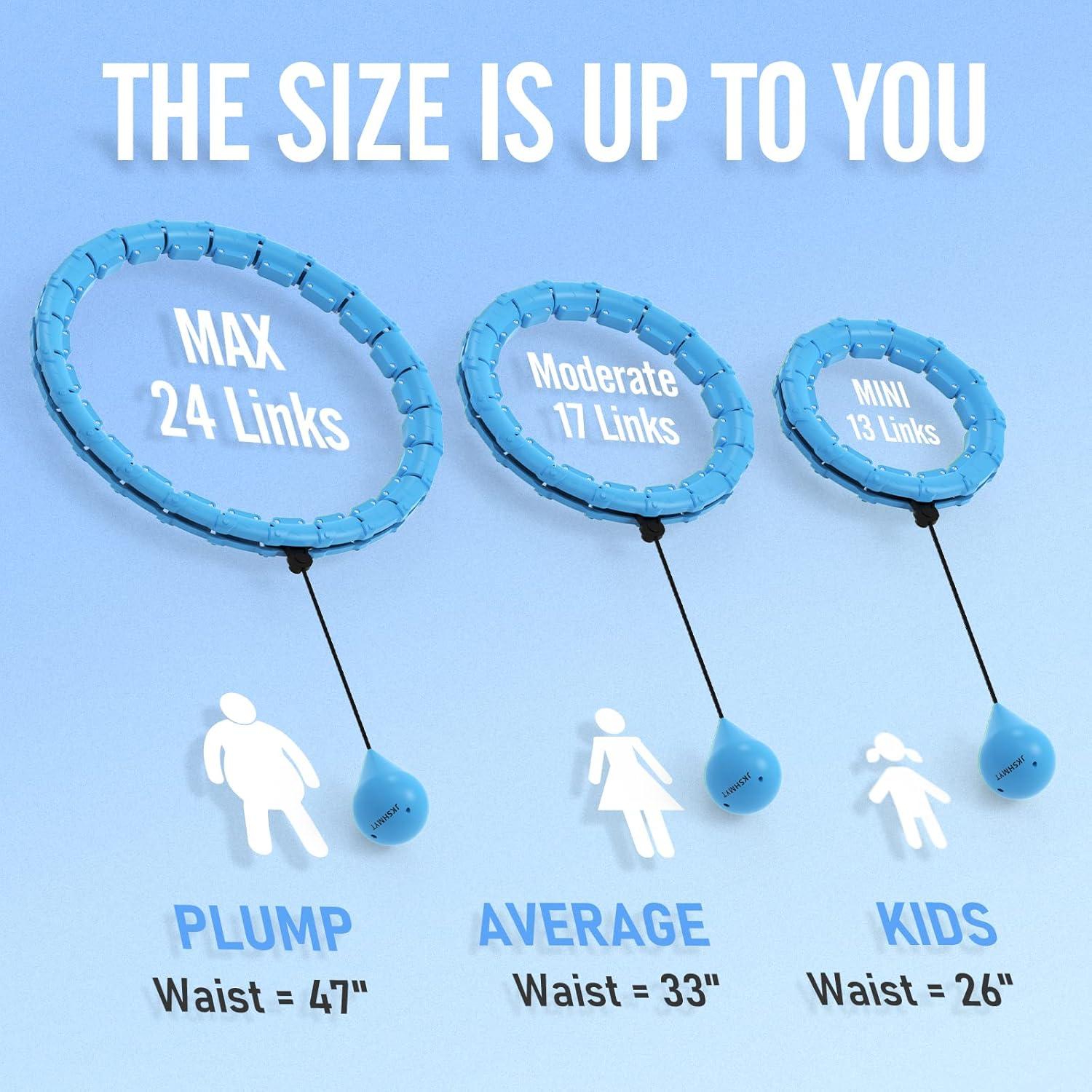 Aro de Hula con Peso JKSHMYT 119.38 cm Ajustable para Fitness