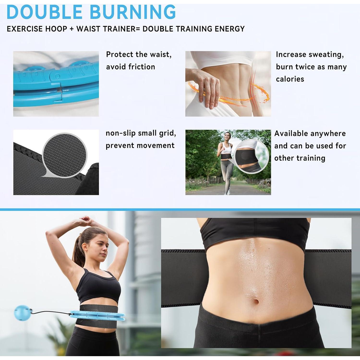 Aro Hula Ponderado SHANGUANG Infinity Talla Grande 76.2-119.4 cm