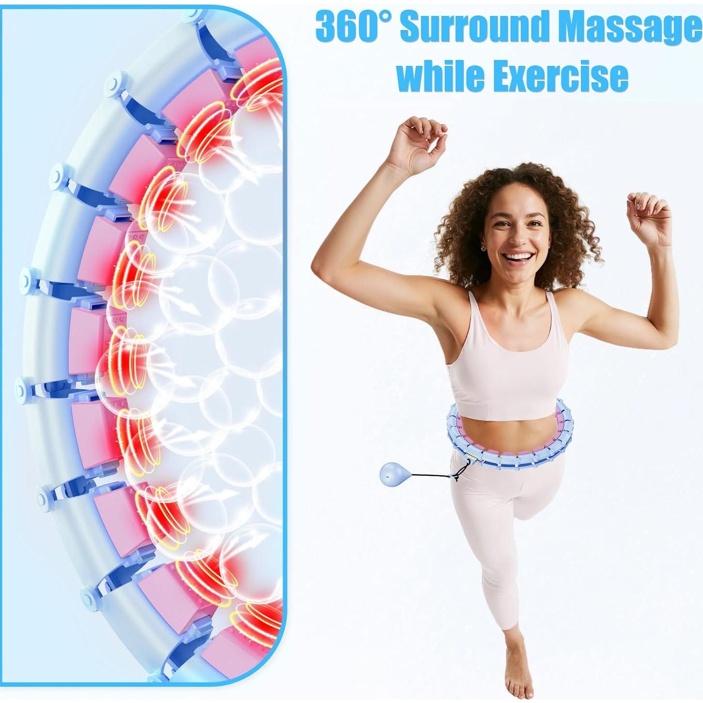 Aro de Fitness Skyrain JZ-HULA-Púrpura con Peso 165 cm