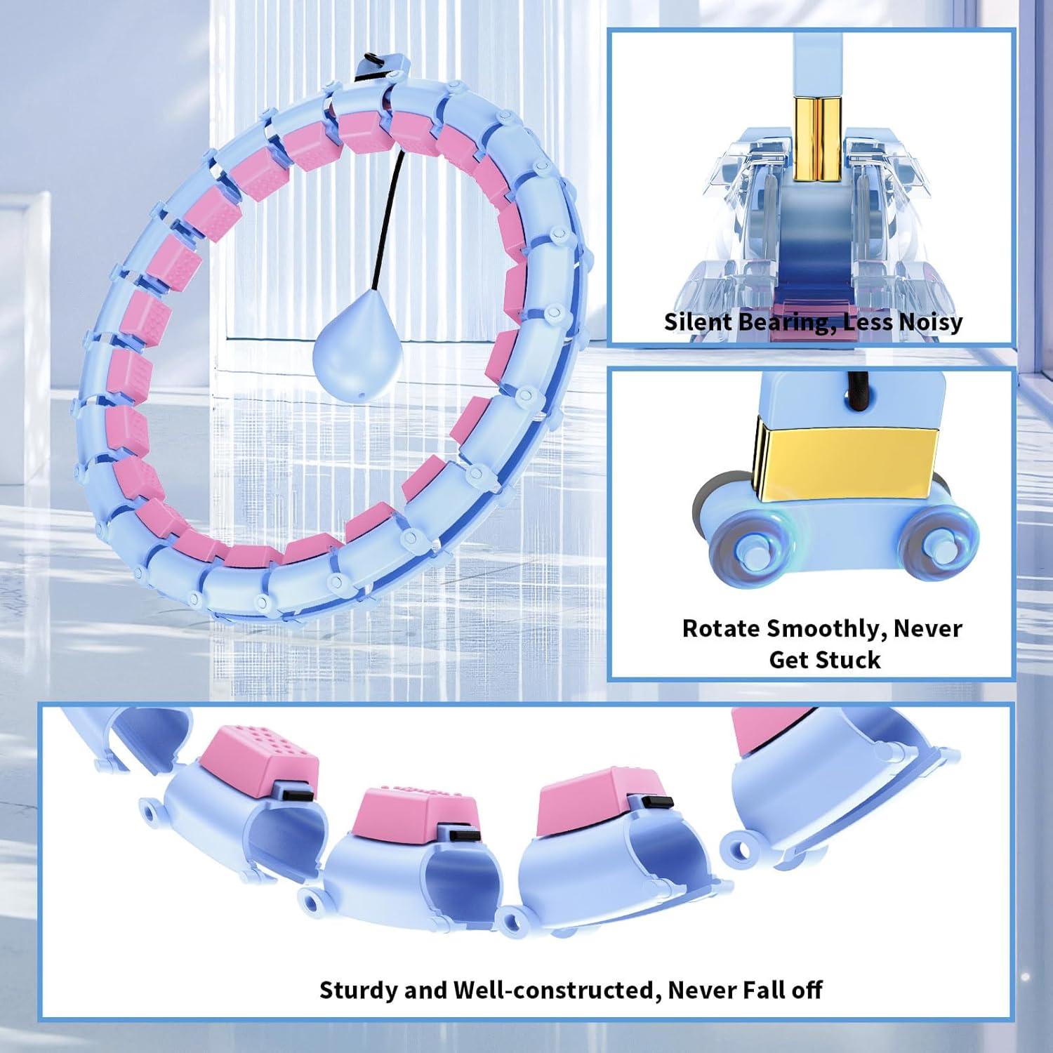 Aro de Fitness Skyrain JZ-HULA-Púrpura con Peso 165 cm