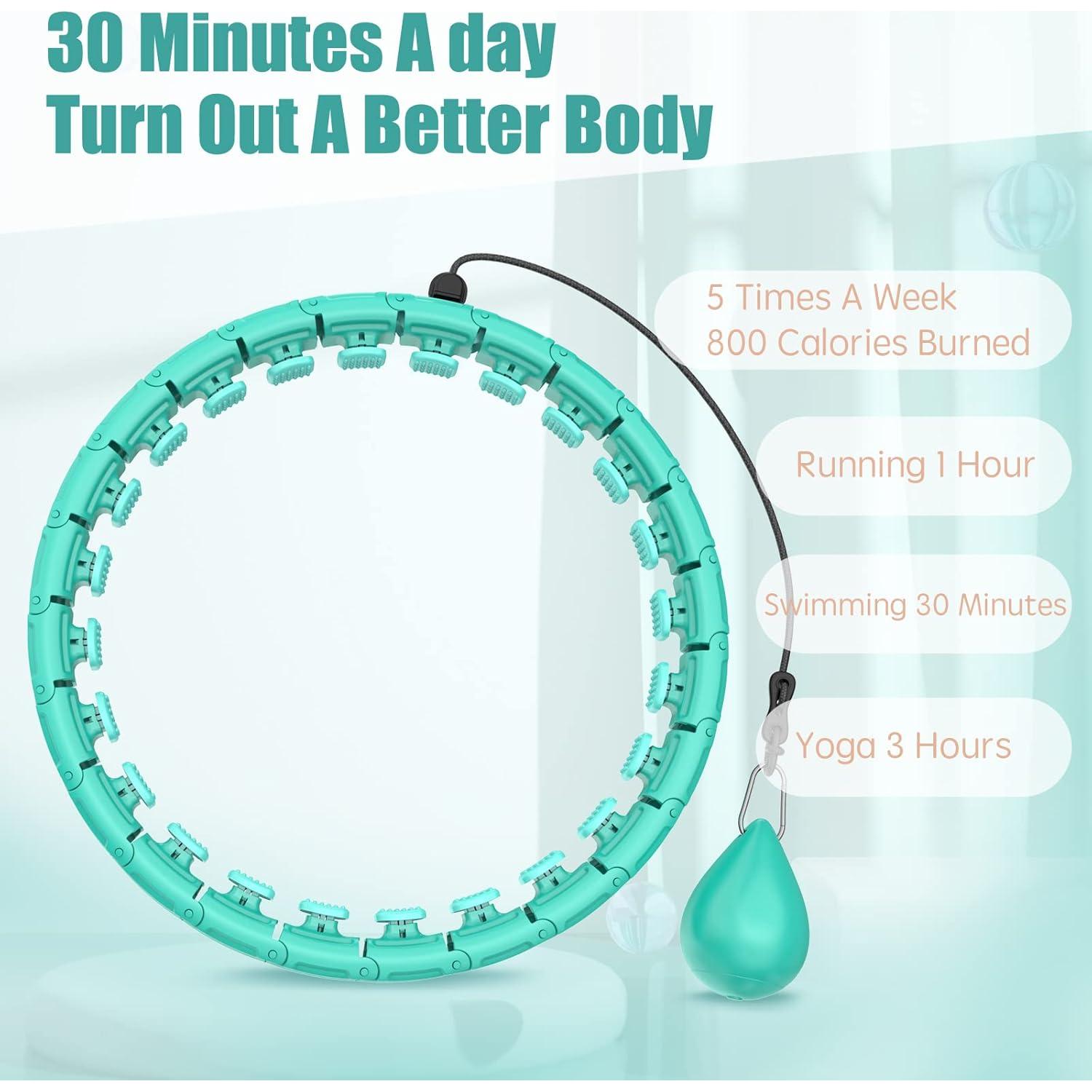 Aro de Ejercicio con Peso OurStarry 34 Nudos Verde Menta