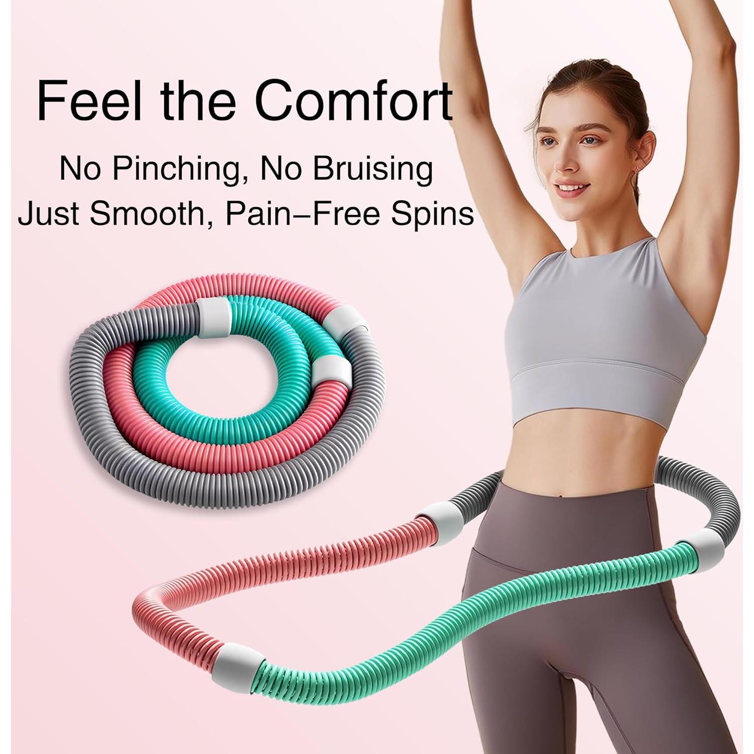 Hula Hoop con Peso YesPikko 1.36kg Plegable para Fitness