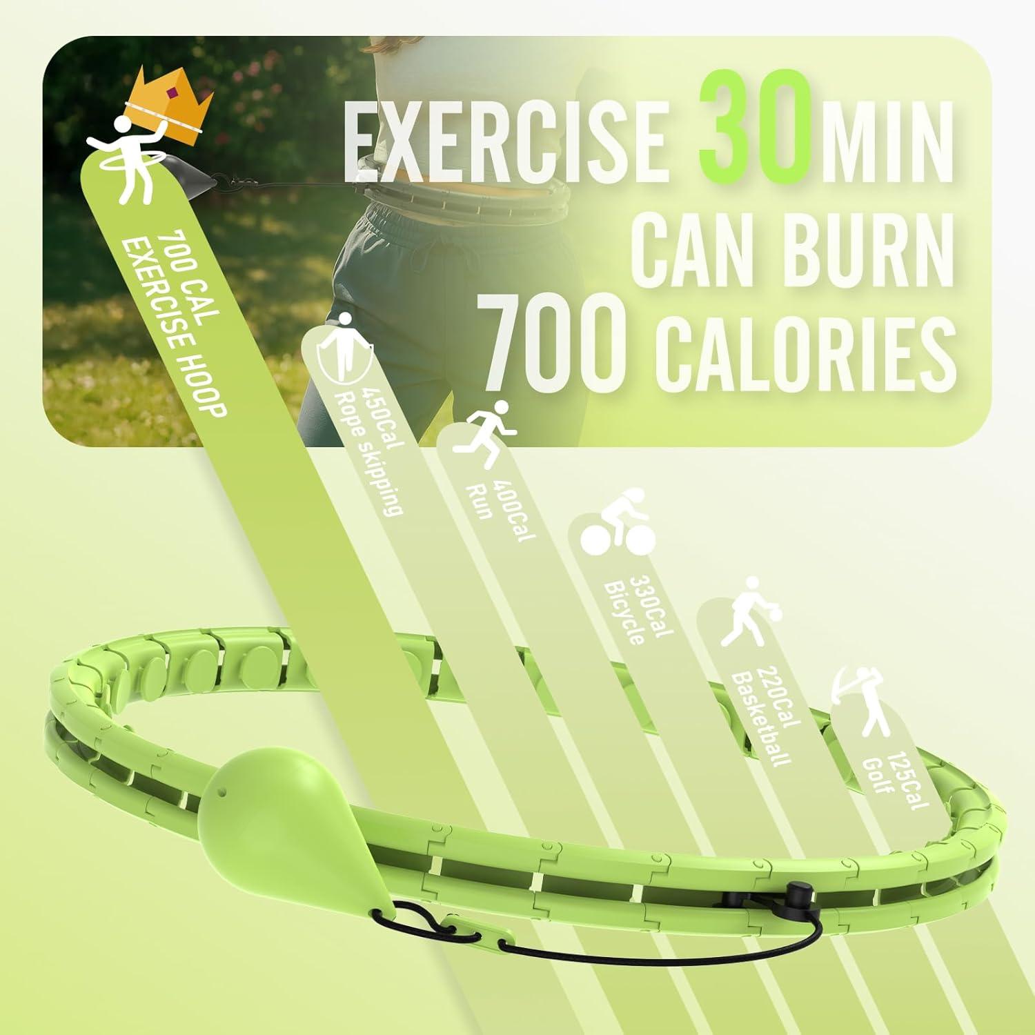 Aro de Hula JKSHMYT para Ejercicio y Pérdida de Peso 61cm