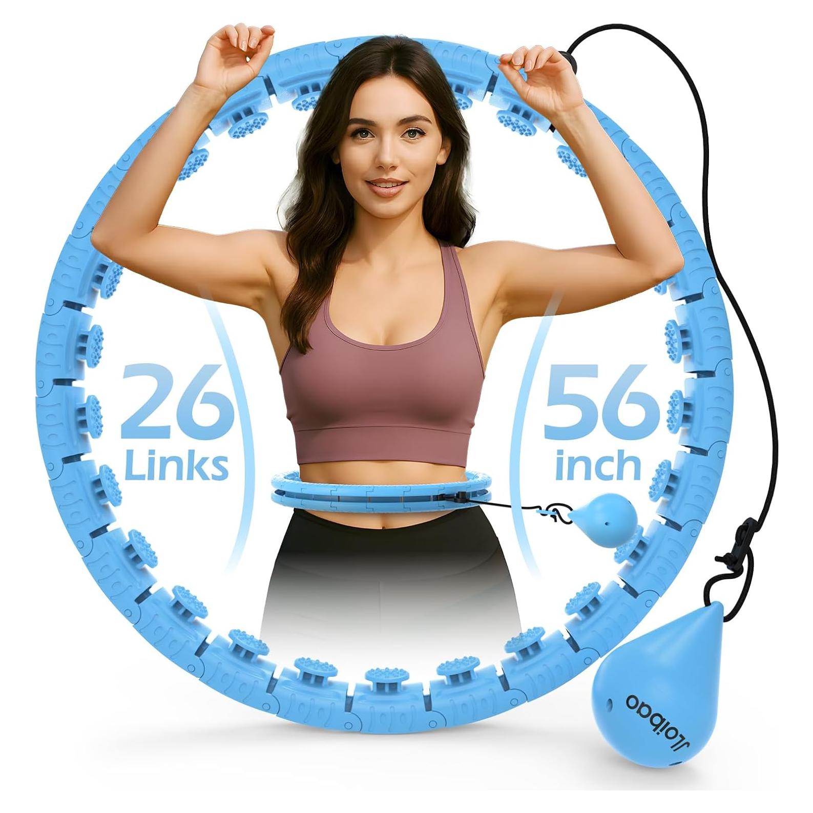 Aro de Hula Ponderado JLoibao D5 Ajustable 142-168 cm