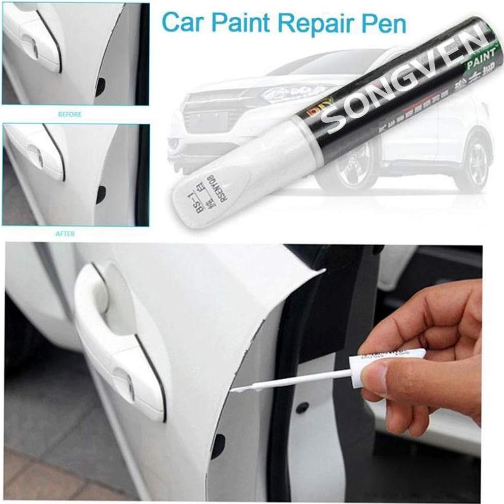 Bolígrafo Reparador de Rayones de Coche SONGVEN Blanco 12ml