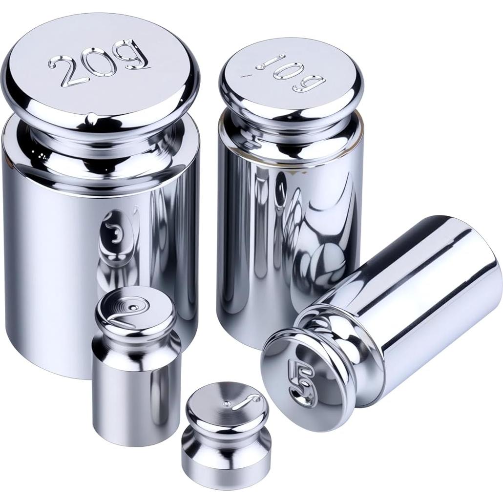 Juego de Pesas de Calibración I-MART 5 Piezas Acero Cromado