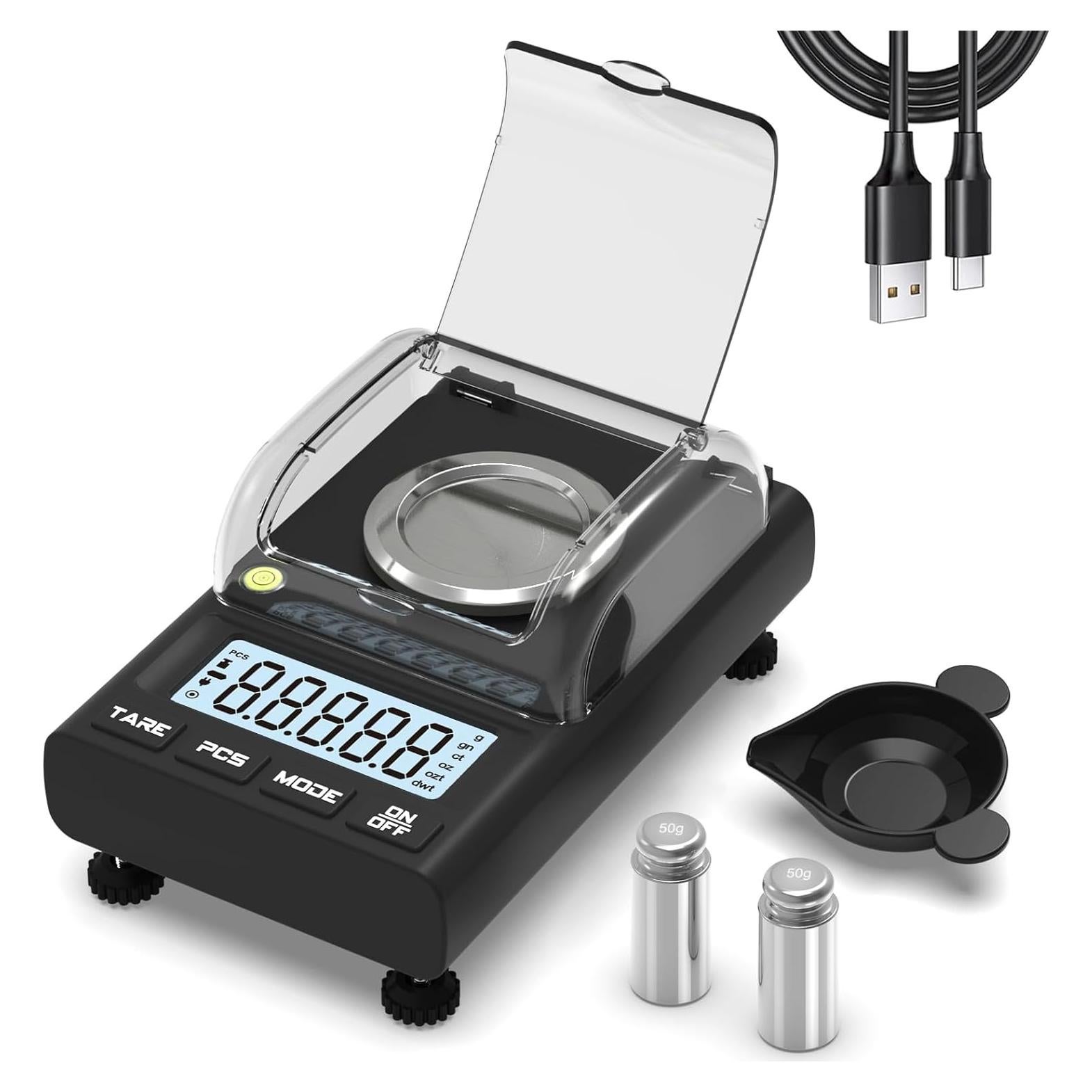 Báscula de Miligramos WEIGHTMAN 100g x 0.001g Alta Precisión