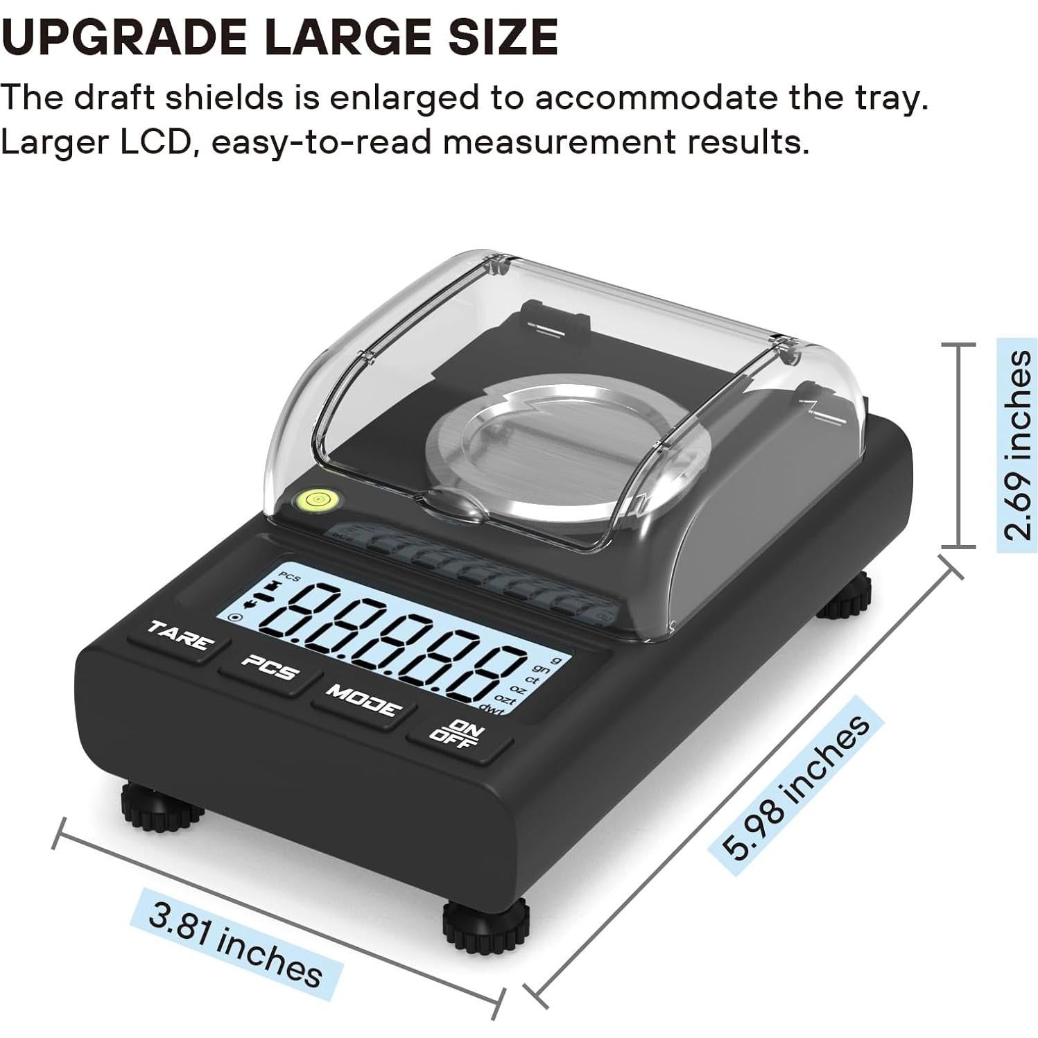 Báscula de Miligramos WEIGHTMAN 100g x 0.001g Alta Precisión