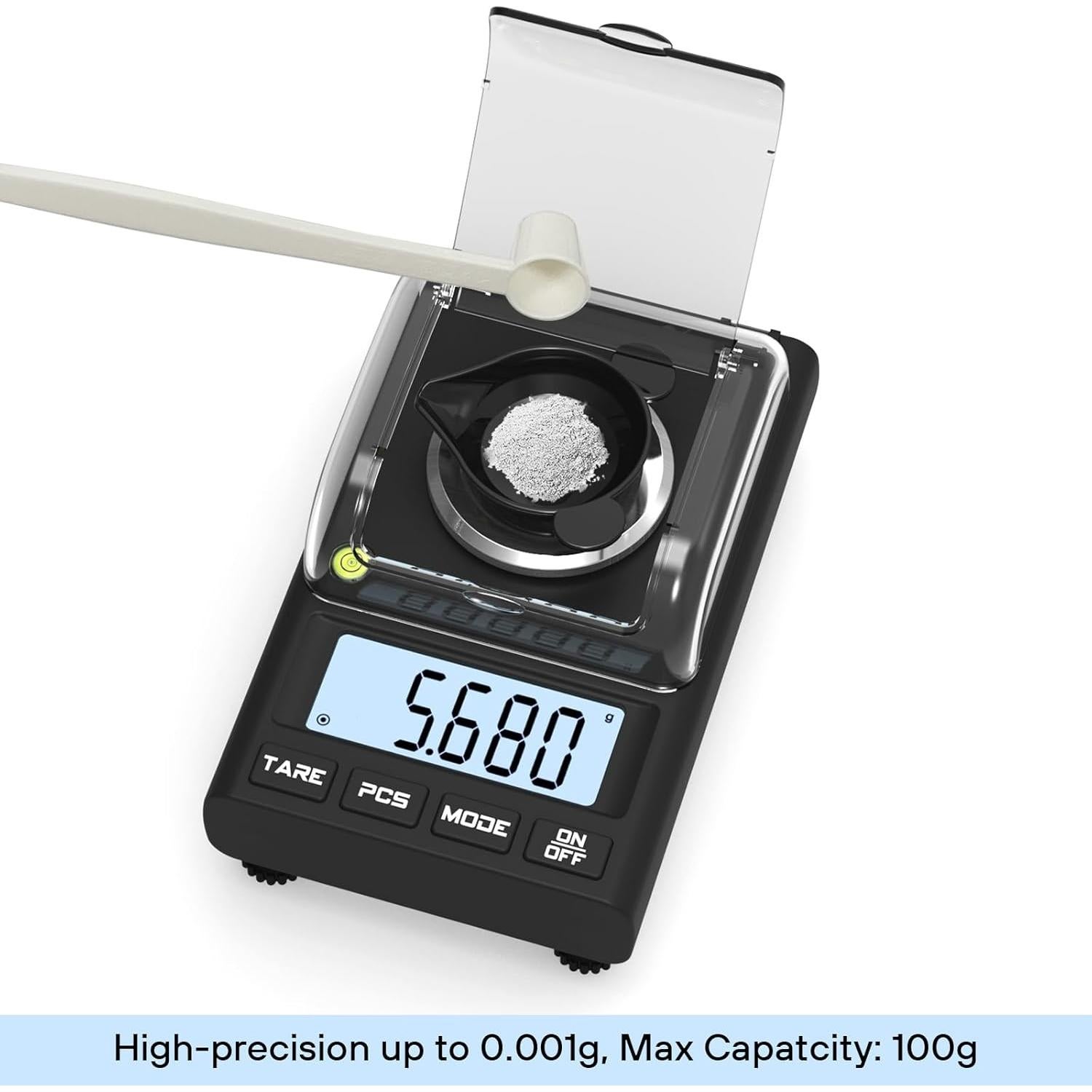 Báscula de Miligramos WEIGHTMAN 100g x 0.001g Alta Precisión