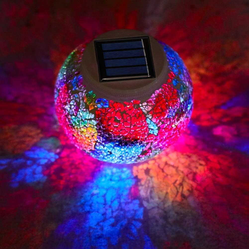 Lámpara Solar de Mosaico Starryfill Multicolor 13x13 cm