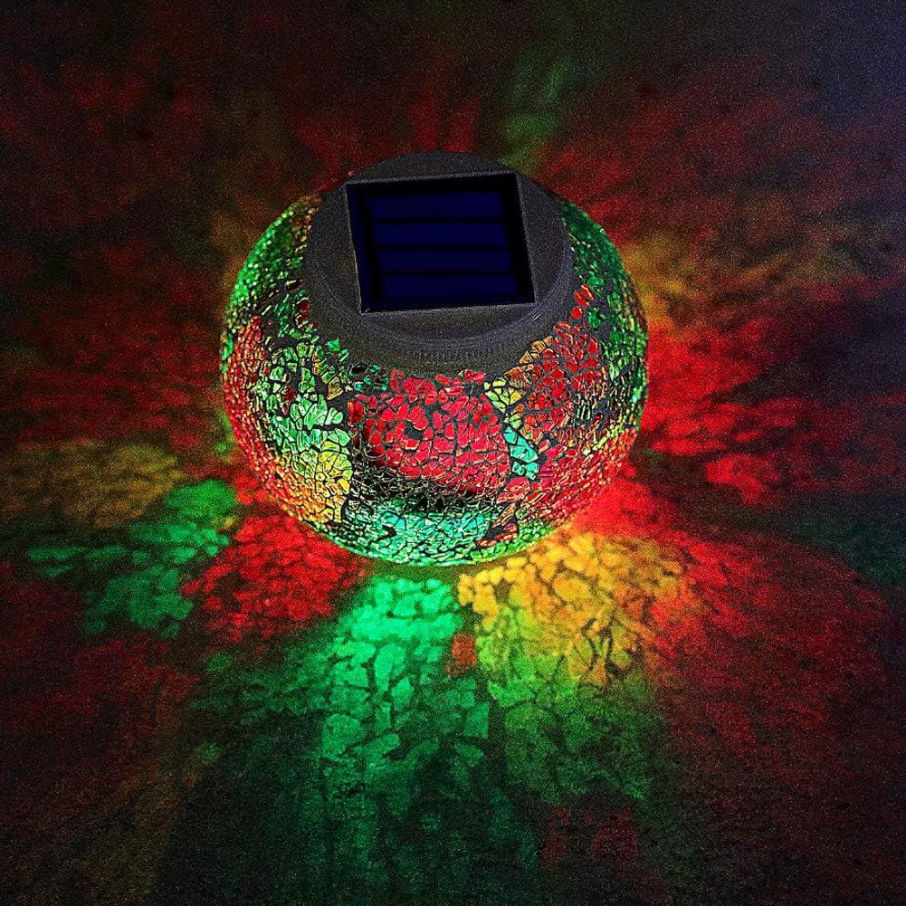 Lámpara Solar de Mosaico Starryfill Multicolor 13x13 cm