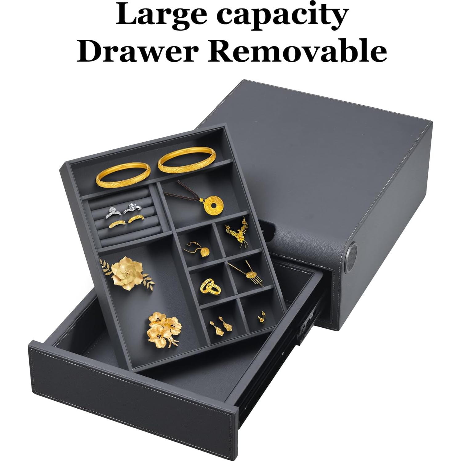 Caja Fuerte Biométrica VALINIRT para Joyería y Pistolas - Gris