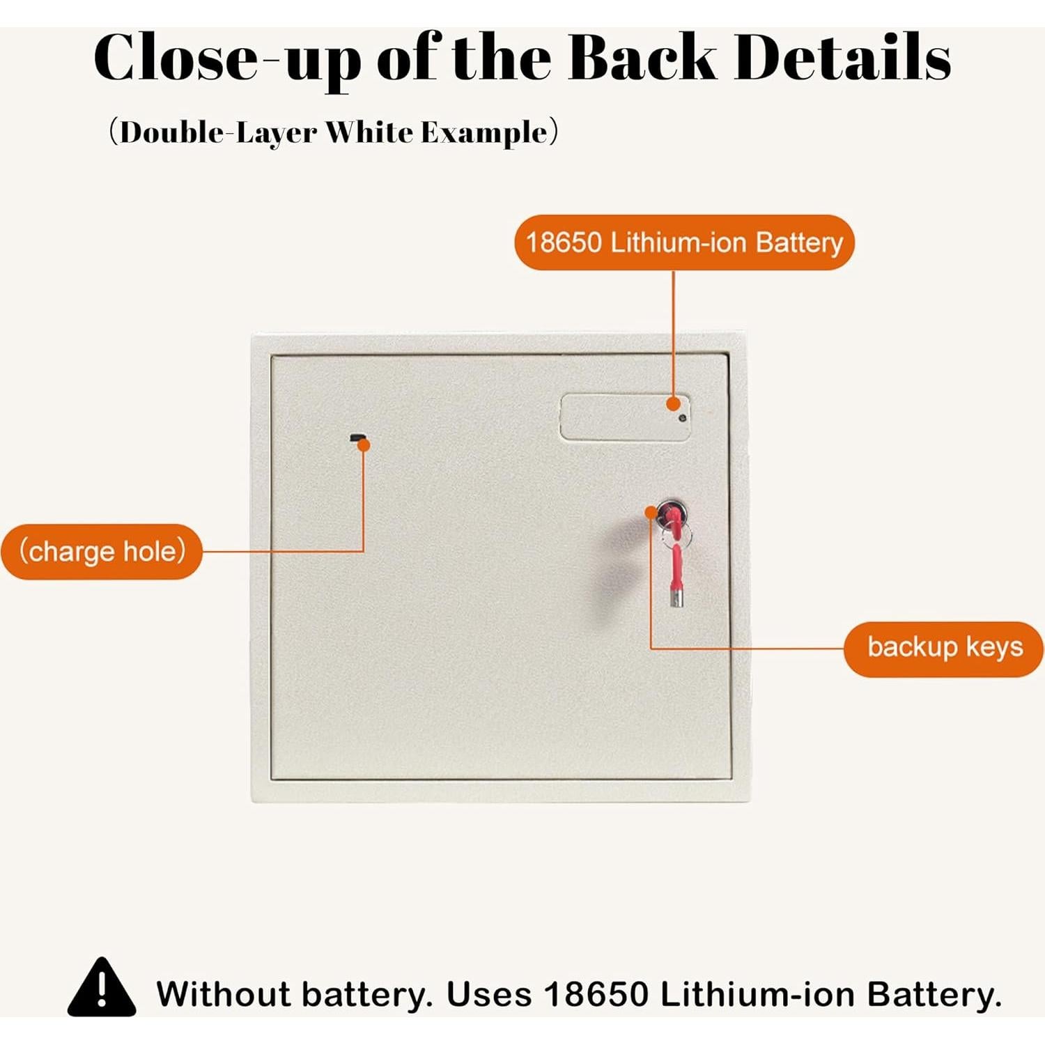 Caja Fuerte Biométrica VALINIRT para Joyería y Pistolas - Gris