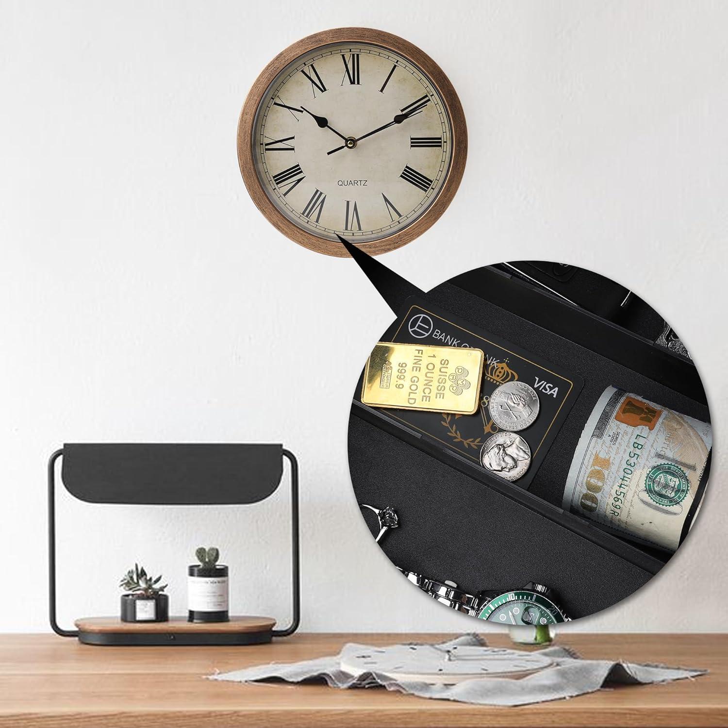 Reloj de Pared Seguro Oculto BARGIFTS 25.4 cm Bronce