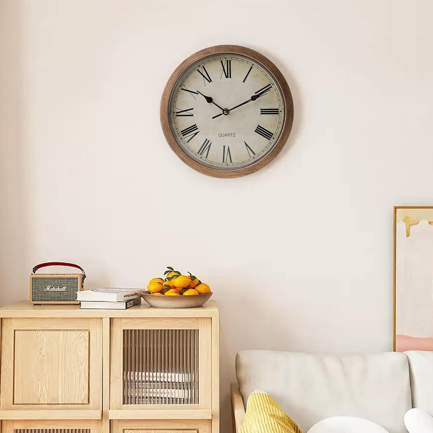 Reloj de Pared Seguro Oculto BARGIFTS 25.4 cm Bronce