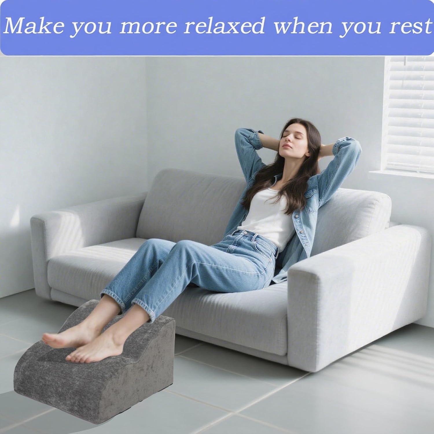 Reposapiés ergonómico Opy Tikar gris oscuro 40x40x25 cm