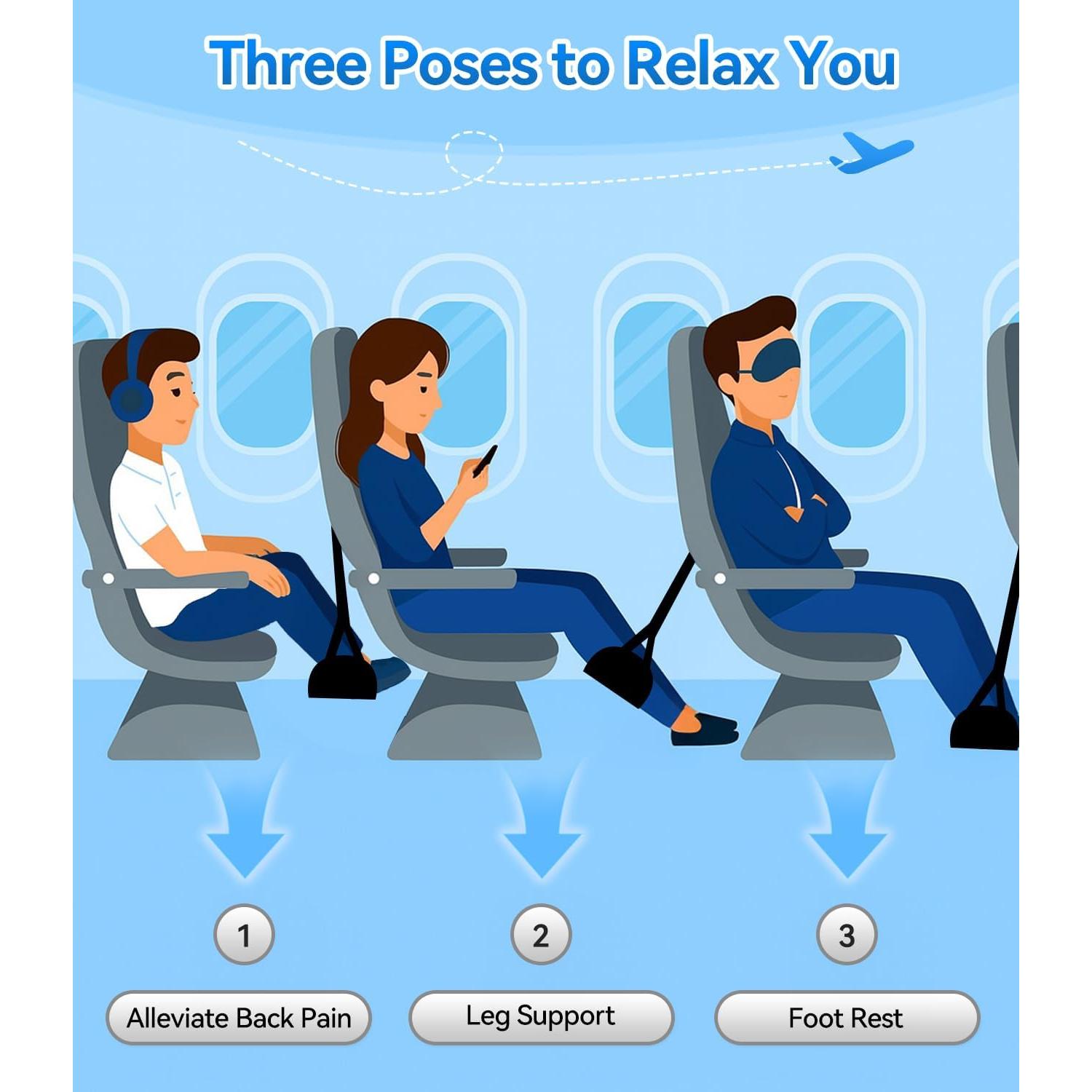 Hamaca para pies ergonómica Juxujoin - Espuma viscoelástica