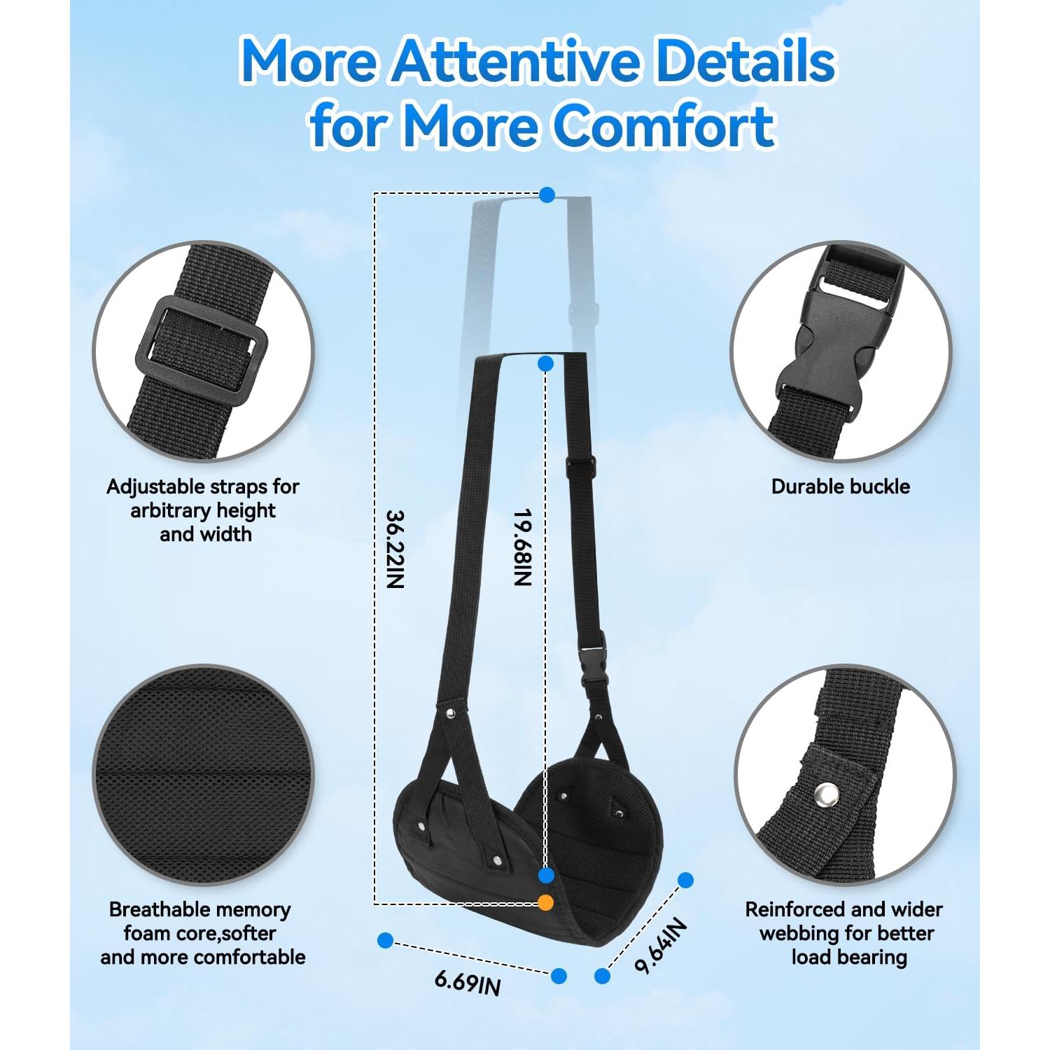 Hamaca para pies ergonómica Juxujoin - Espuma viscoelástica