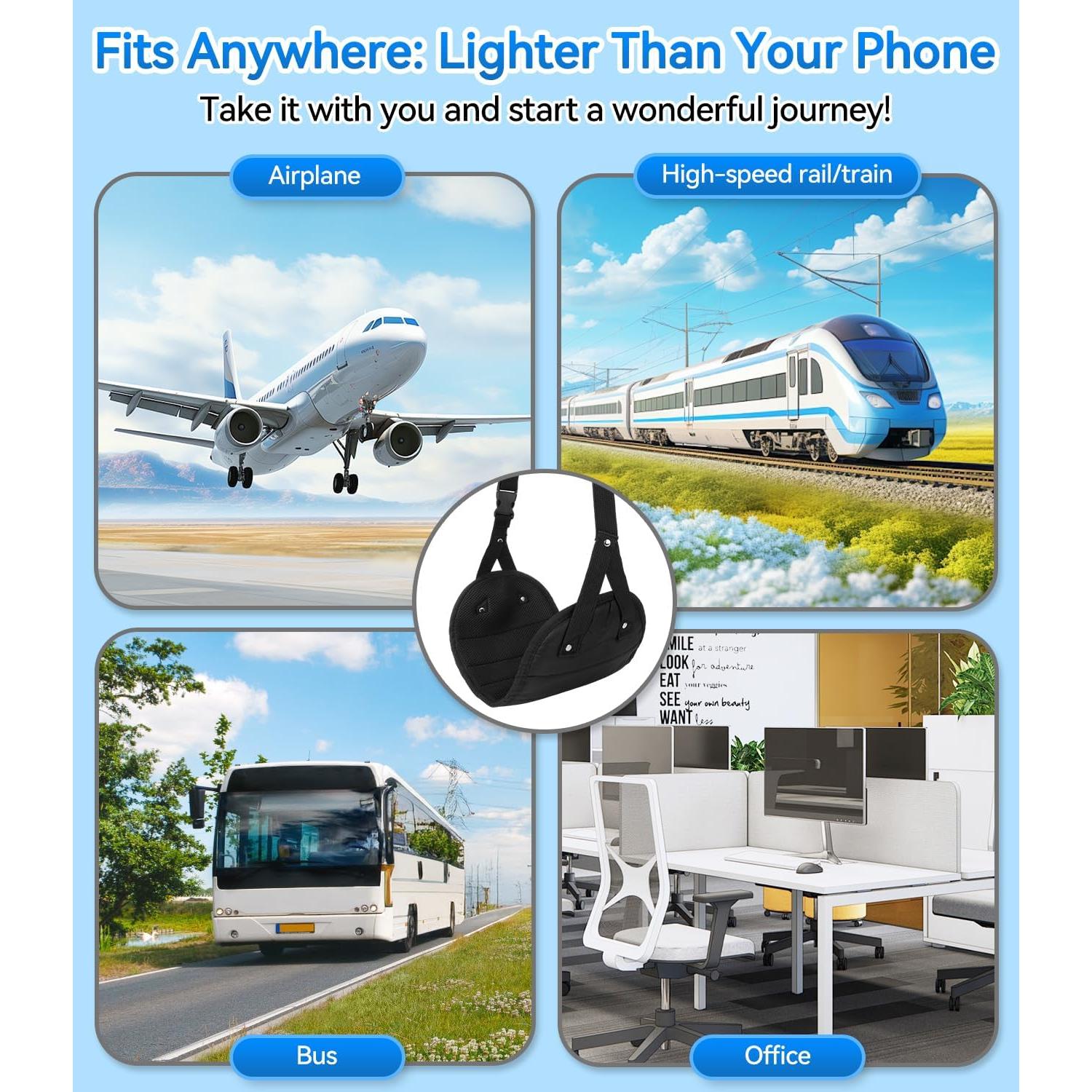 Hamaca para pies ergonómica Juxujoin - Espuma viscoelástica