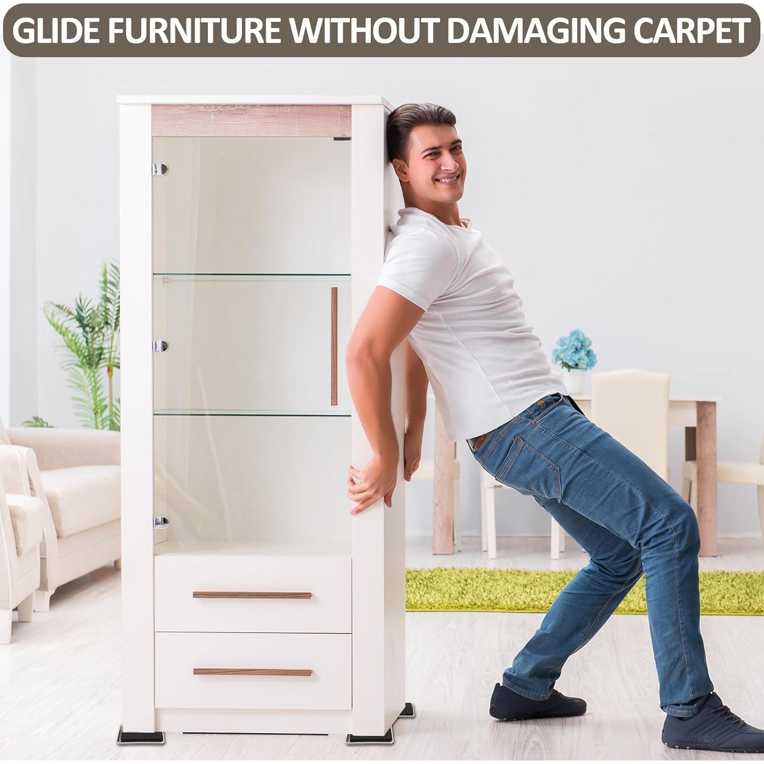 Deslizadores de Muebles Lemecima 20pcs 8.89cm para Alfombra