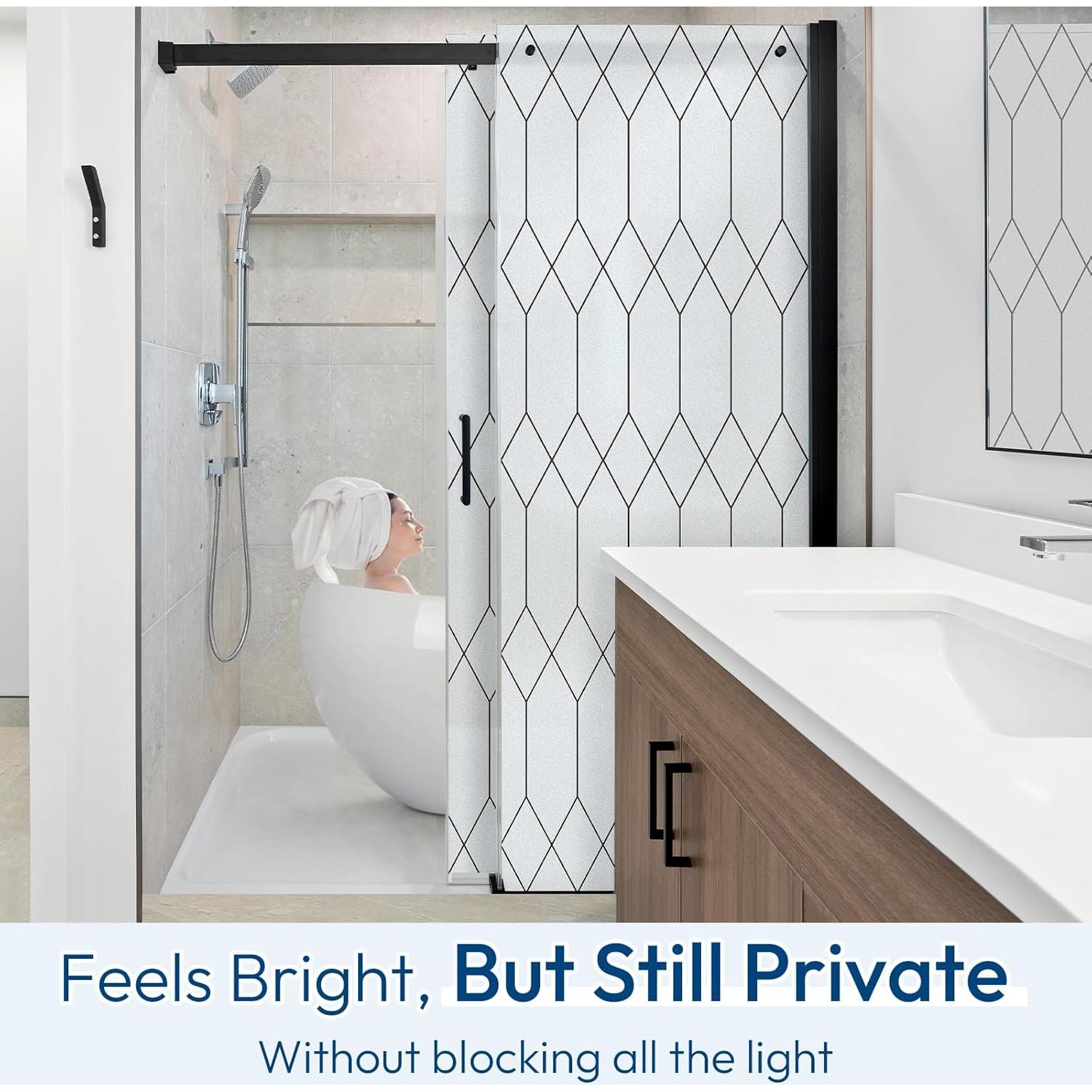 Película de Privacidad Esmerilada rabbitgoo 44.5x199.8 cm