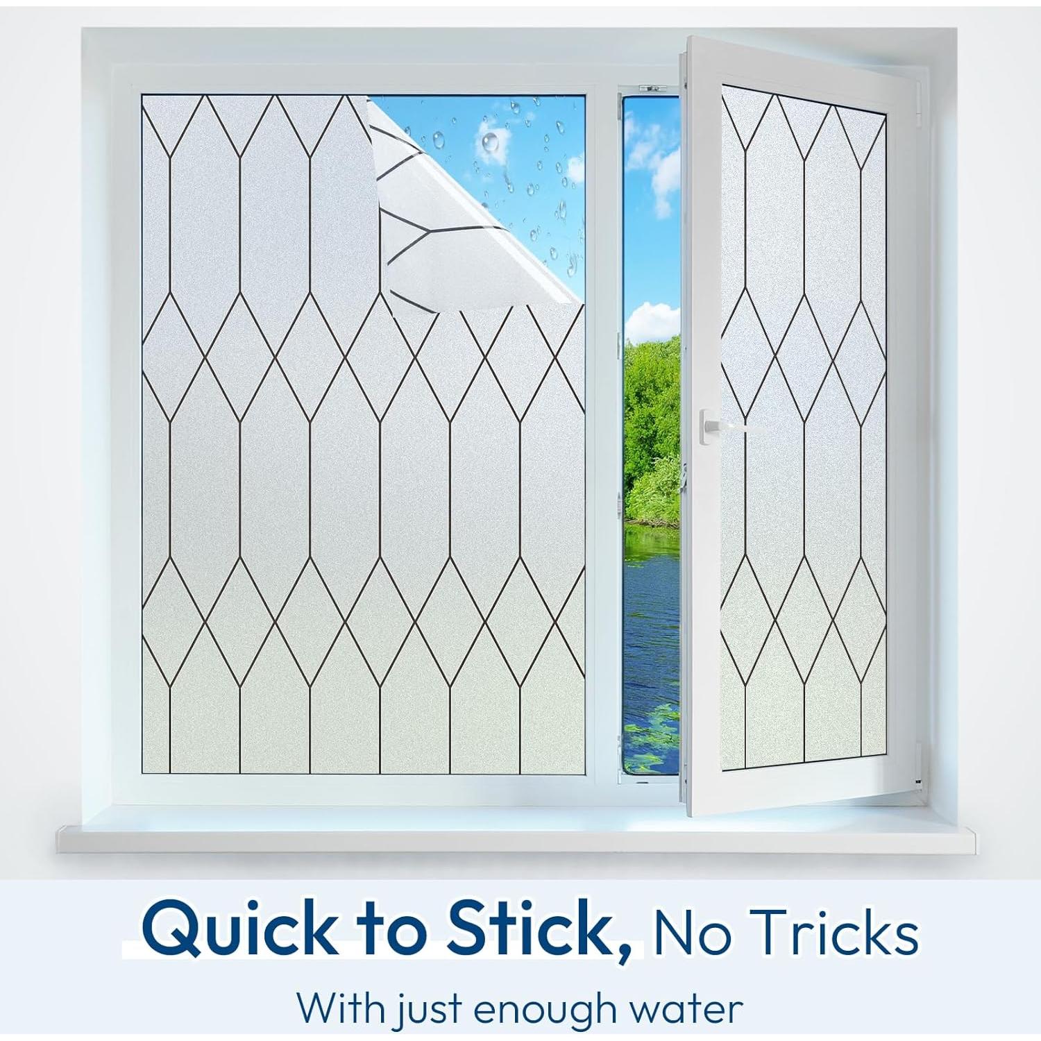 Película de Privacidad Esmerilada rabbitgoo 44.5x199.8 cm