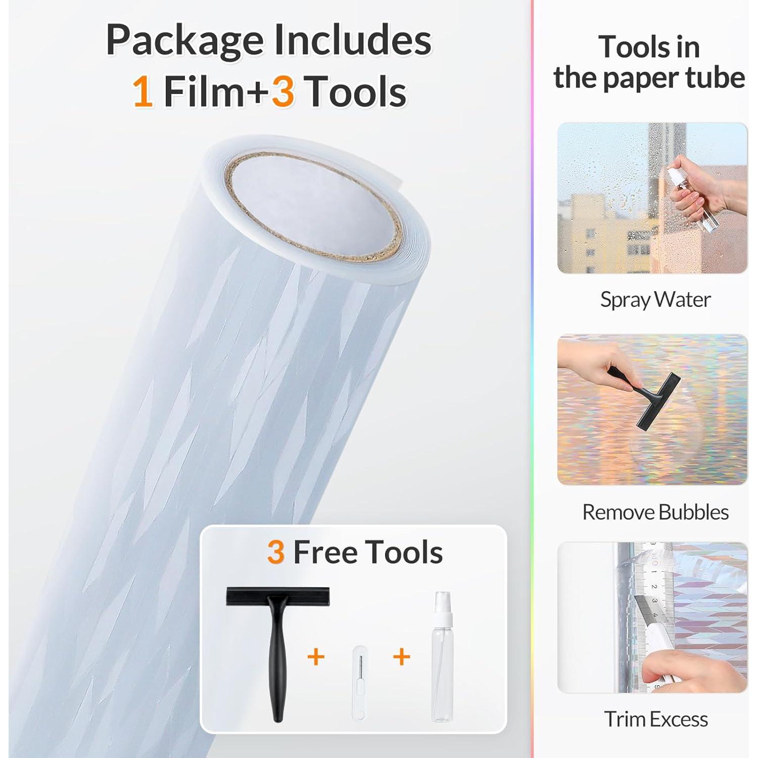 Película de Vidrio Esmerilado rabbitgoo 44.5x200 cm con Kit