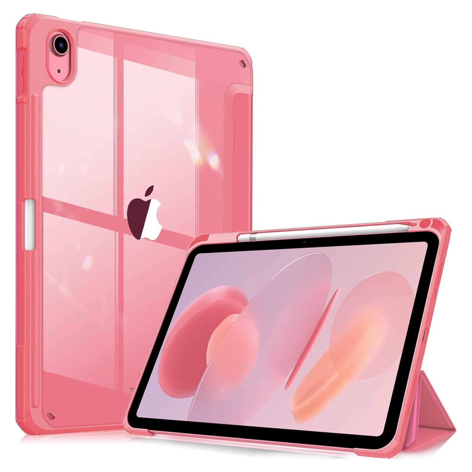 Funda Híbrida Slim Fintie para iPad 11 y 10.9 Pulgadas Rosa