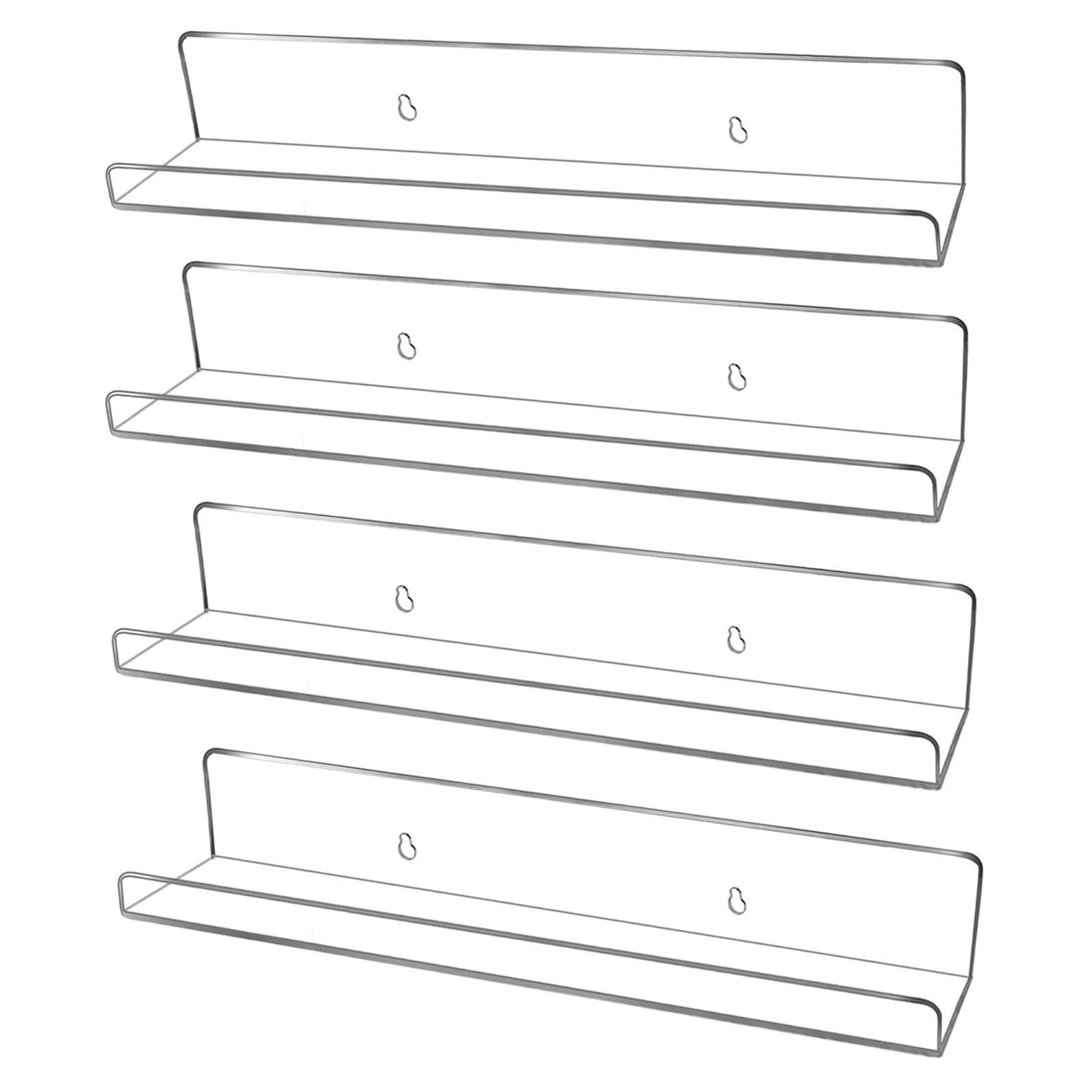 Estantes Flotantes Acrílico Evron 4 Unidades 35.1x5.1 cm