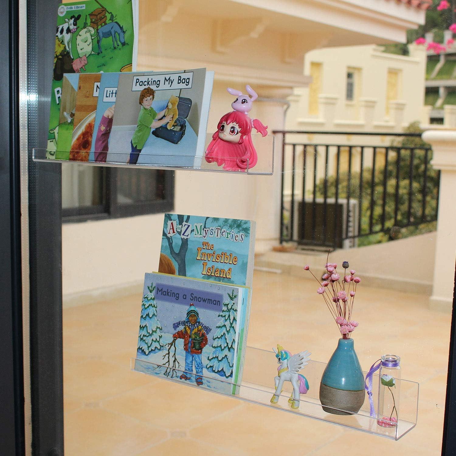 Estantes Flotantes Acrílico Evron 4 Unidades 35.1x5.1 cm