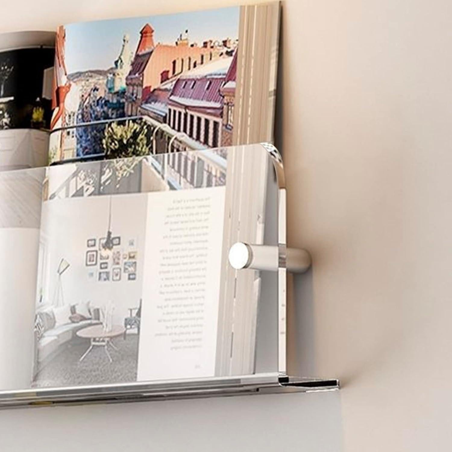 Soporte de Folletos Acrílico Cutora 3 Piezas Montaje en Pared