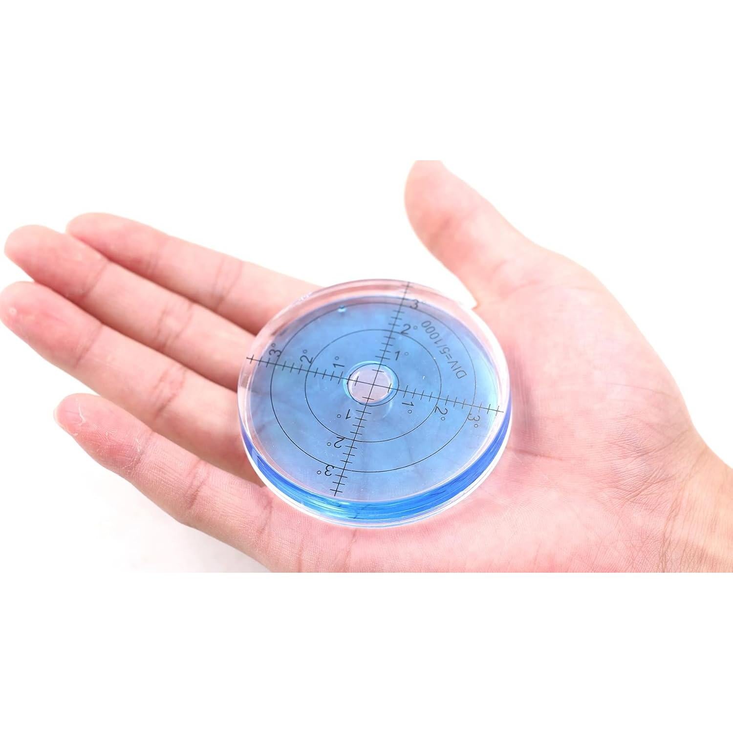 Nivel de Burbuja Chiloskit 66mm Redondo Precisión 30' Azul