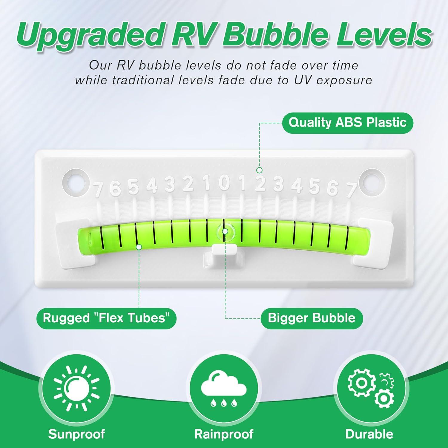 Nivel de Burbuja HooLing para RV - 2 Paquete, Alta Visibilidad