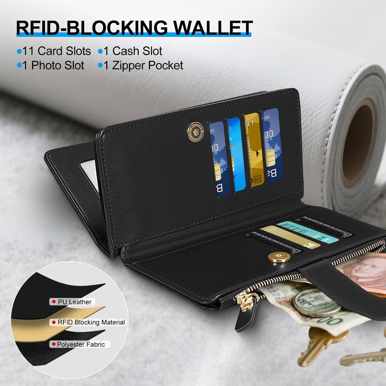 Funda Magnética Cartera CMIDUS para iPhone 16 6.1" Negro