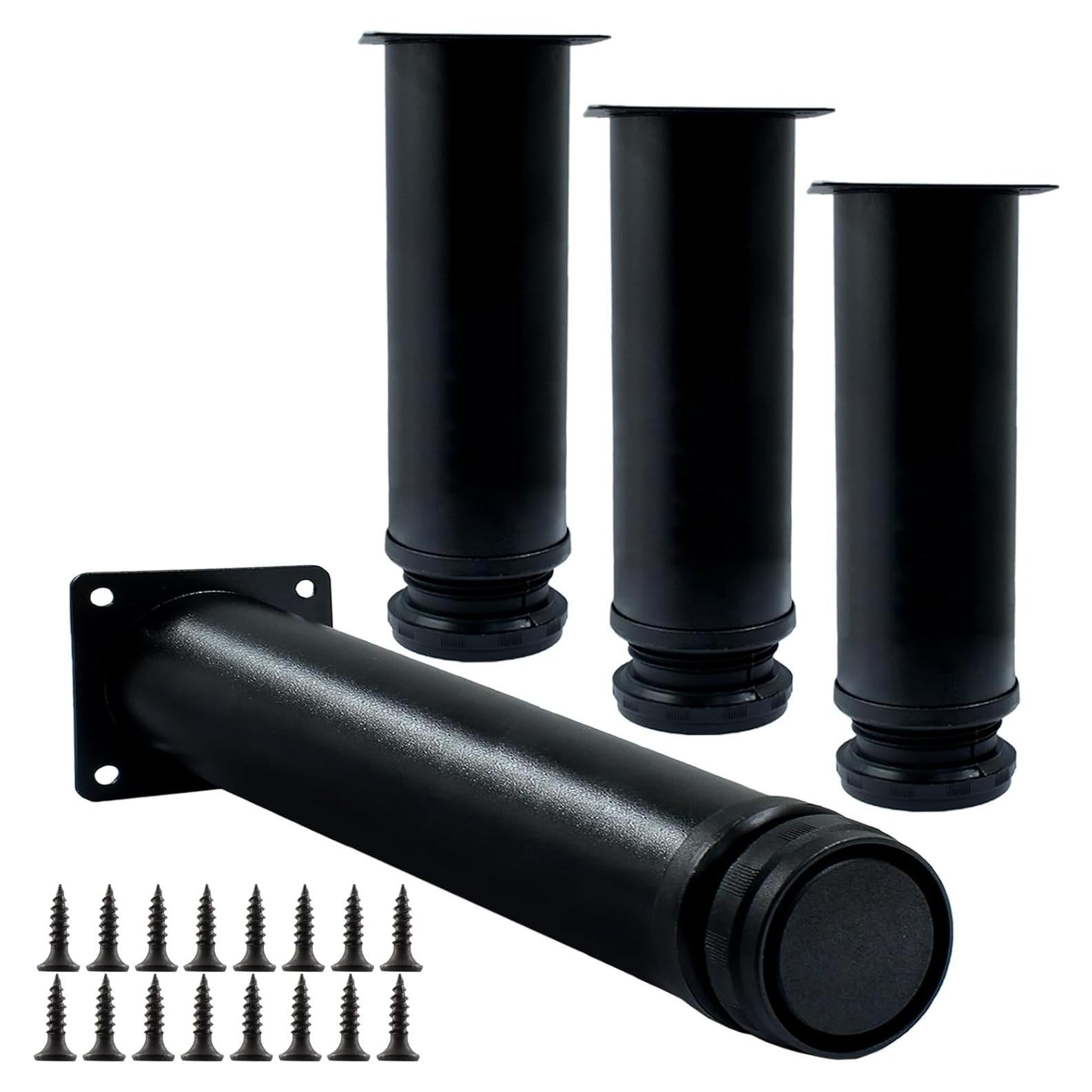 4 Patas de Muebles Ajustables Seimneire 300mm Acero Inoxidable