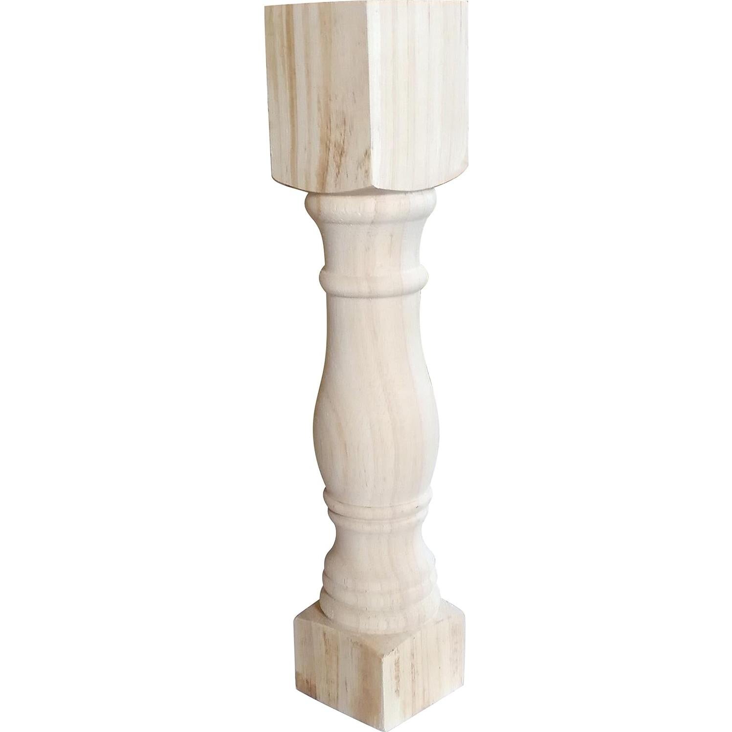 Piernas de banco tradicionales Btibpse 32cm madera sin terminar