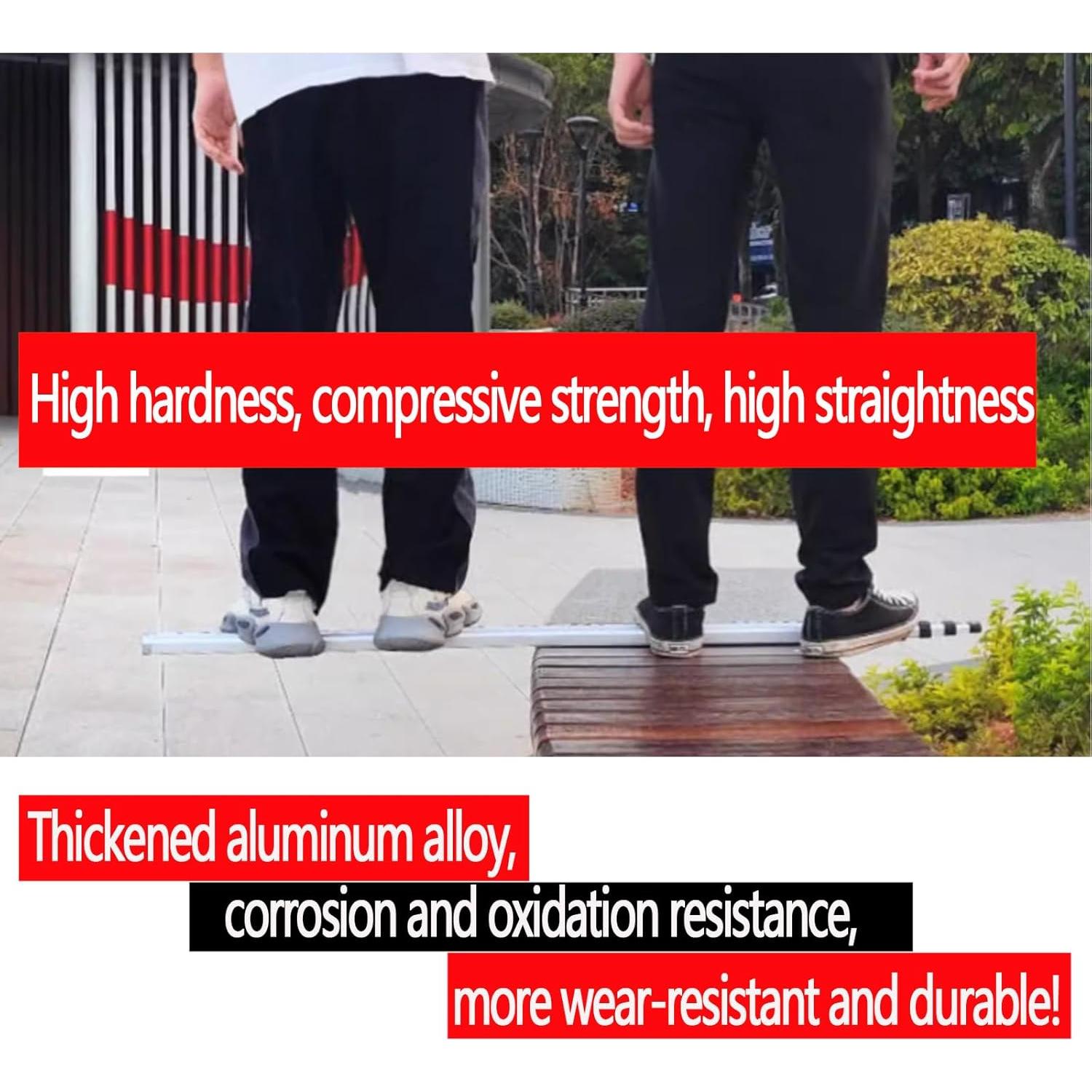 Varilla de Grado Telescópica MEI SHUO PIN 4.88m con Nivel