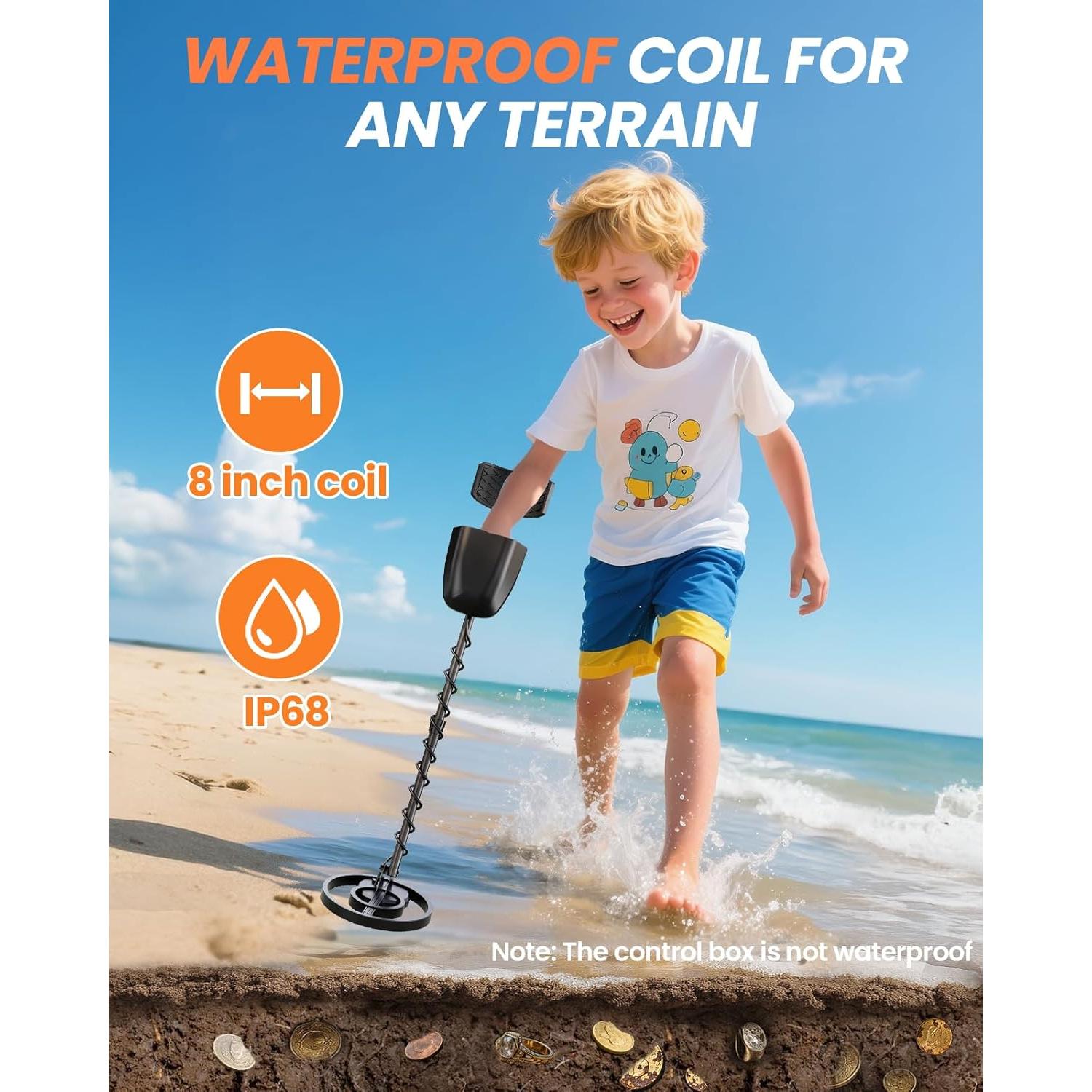 Detector de Metales Recargable DetectTrek MD-4071 para Niños