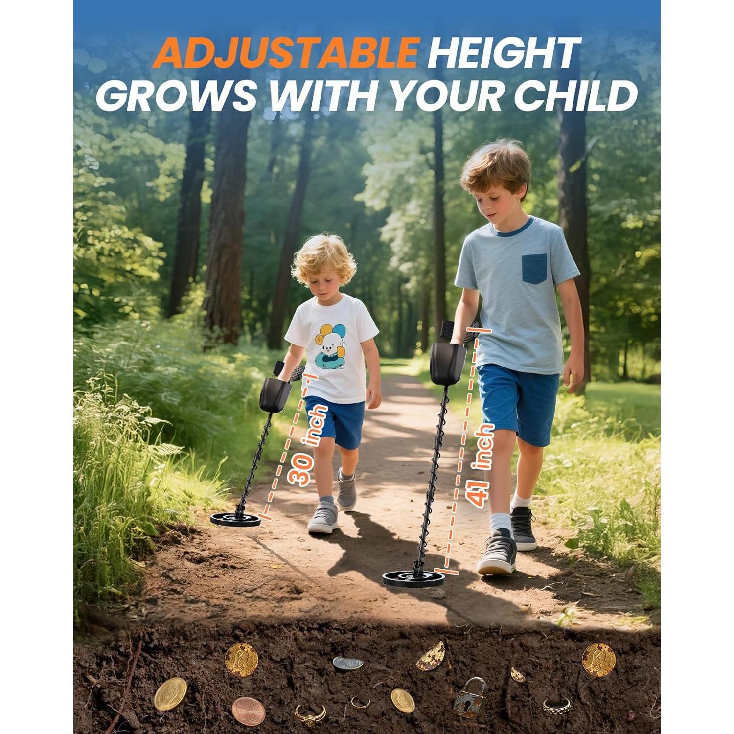 Detector de Metales Recargable DetectTrek MD-4071 para Niños