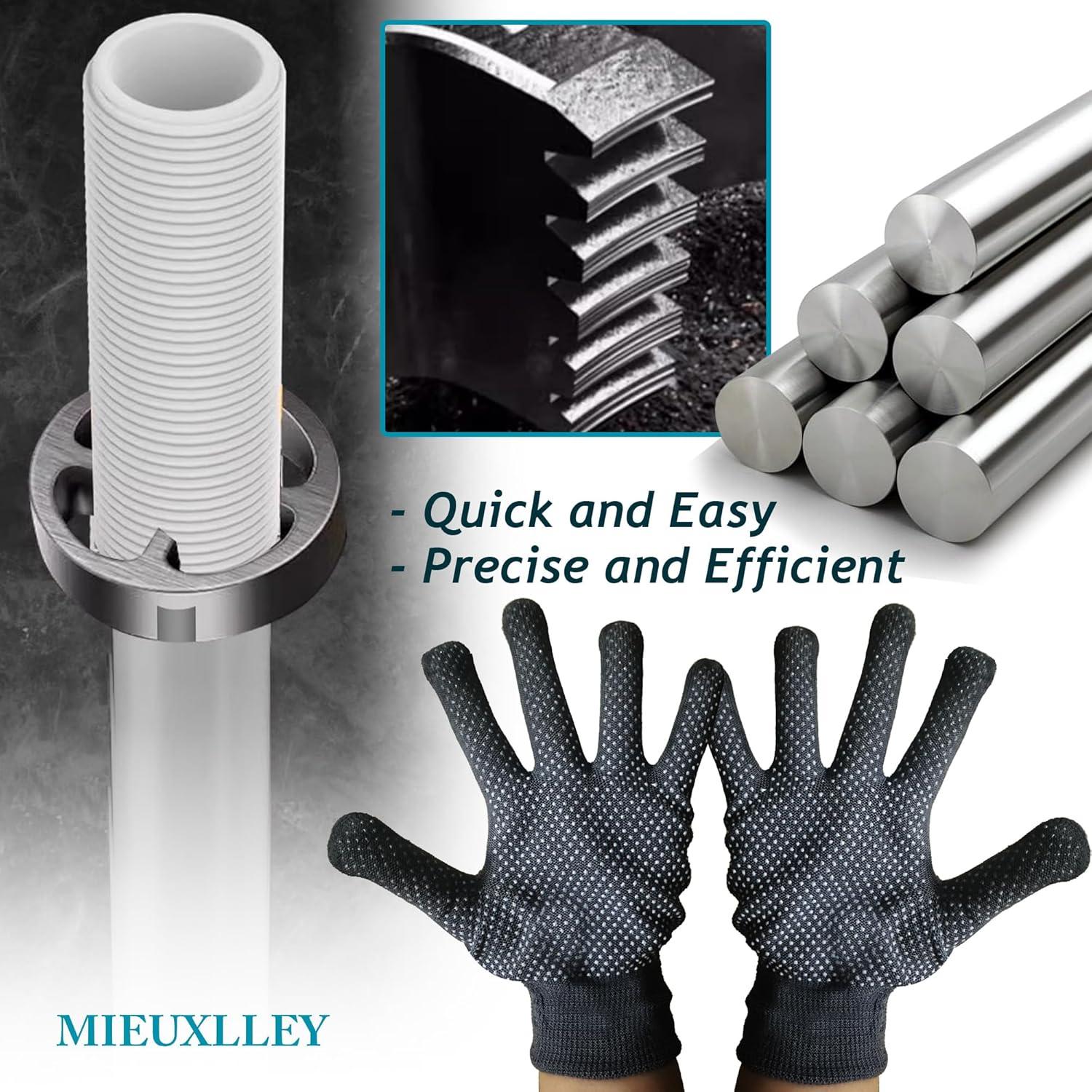 Kit de Roscado de Tuberías de PVC MIEUXLLEY con 3 Troqueles