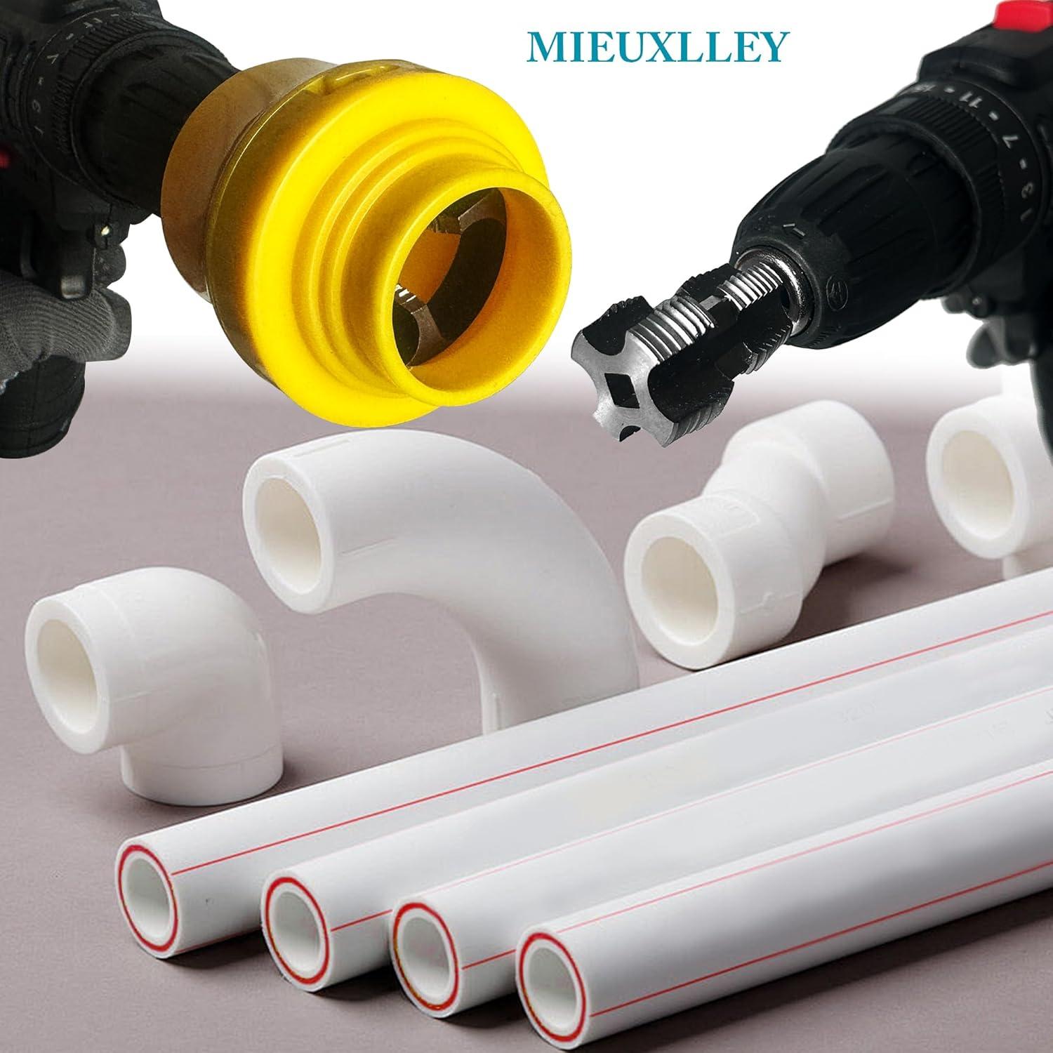 Kit de Roscado de Tuberías de PVC MIEUXLLEY con 3 Troqueles