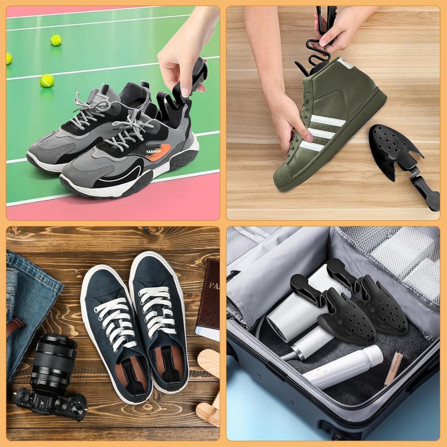 Árboles para Zapatos Ajustables Hombre Mujer Negro L