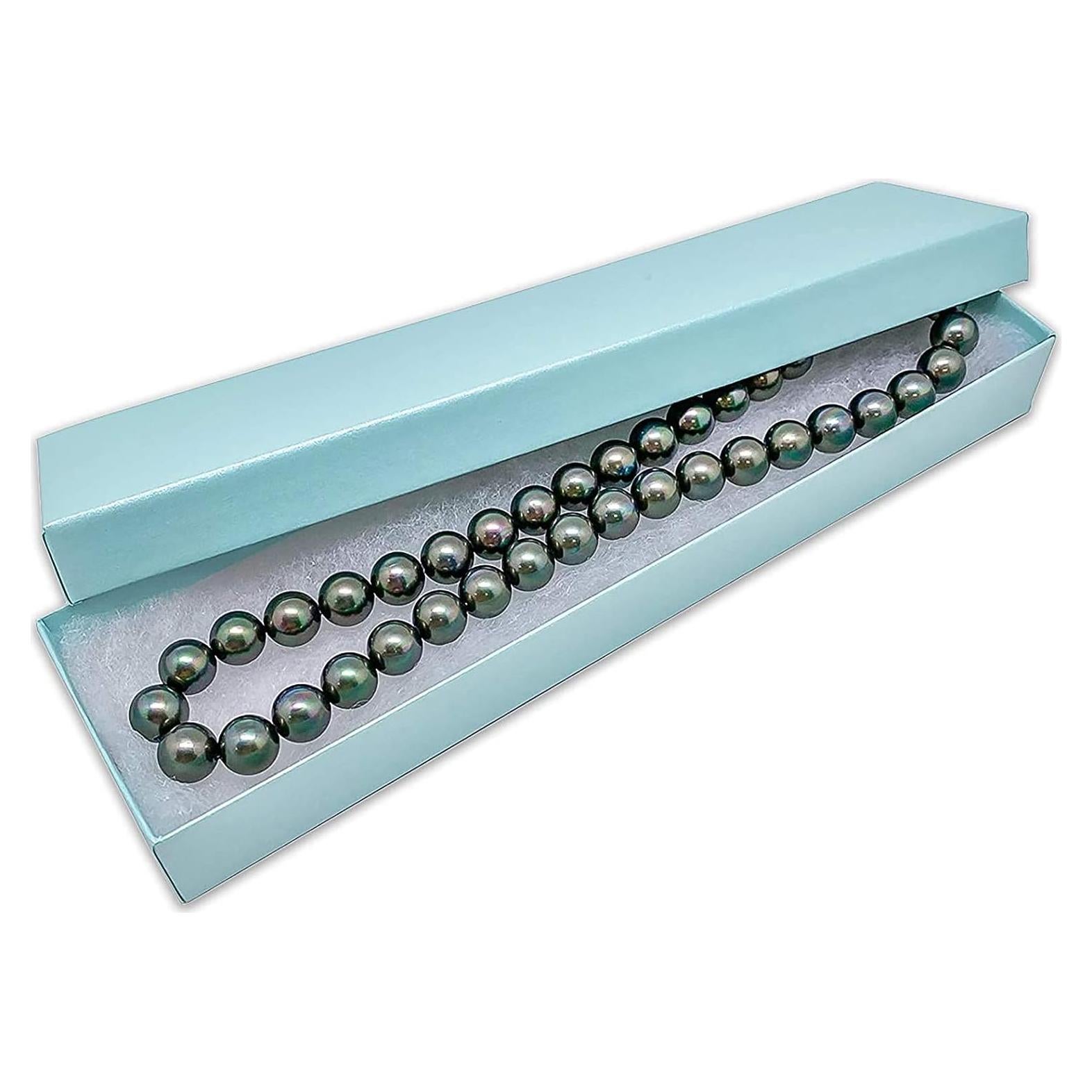Cajas de Joyería de Cartón TheDisplayGuys - 100 Unidades Perla Teal