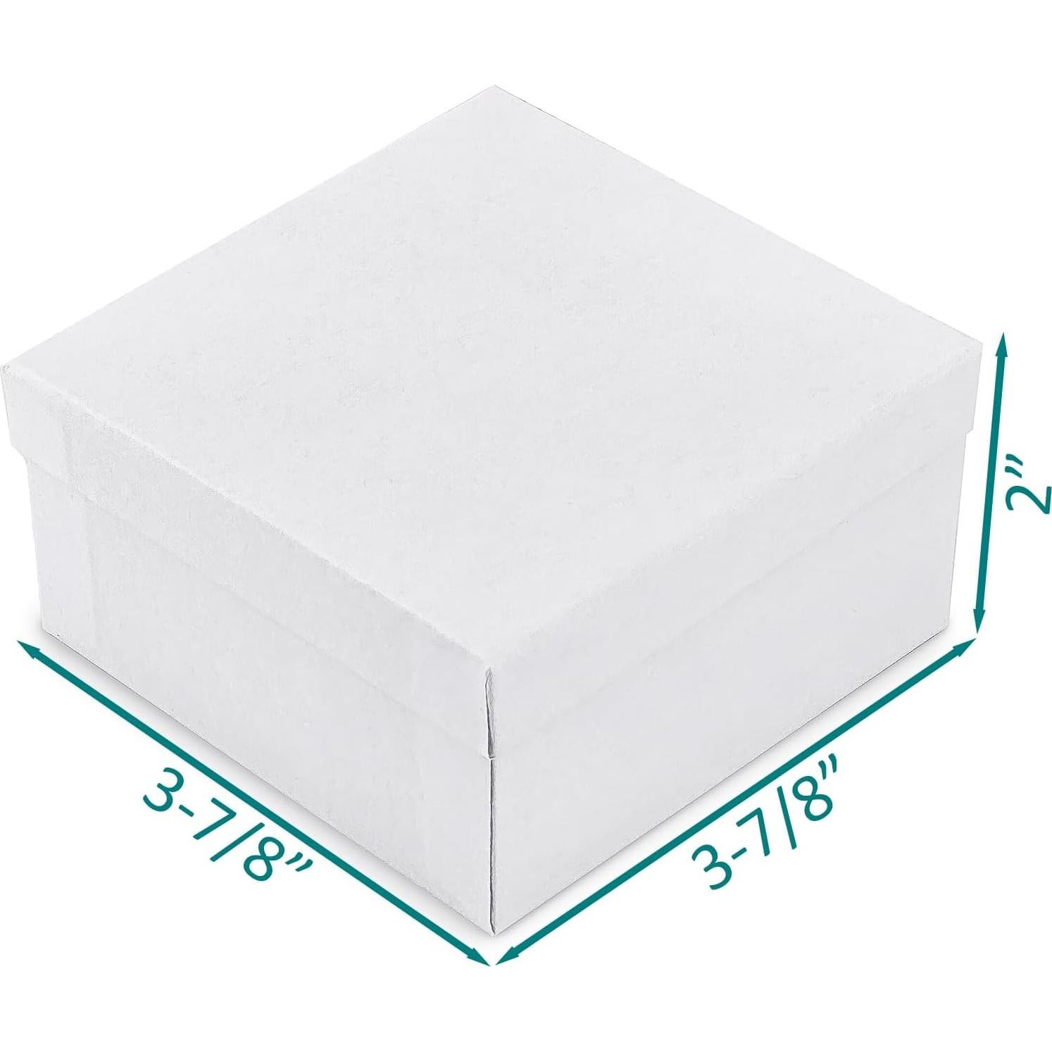 Cajas de Cartón Rellenas de Algodón TheDisplayGuys - 25 Unidades - 9.9x9.9x5.1 cm