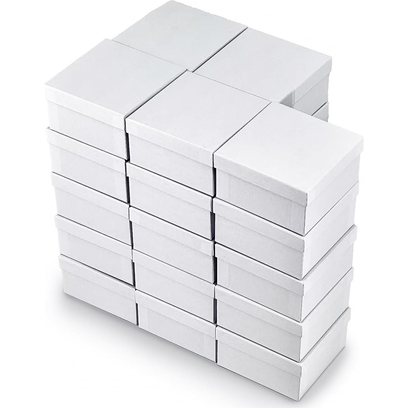 Cajas de Cartón Rellenas de Algodón TheDisplayGuys - 25 Unidades - 9.9x9.9x5.1 cm