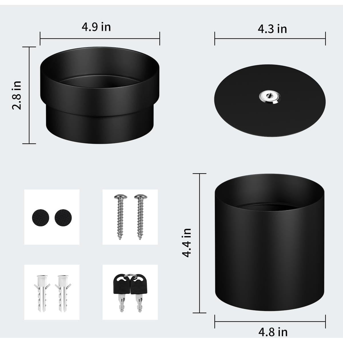 Maceta de Seguridad Oculta Sdstone 2 Pack con Cerradura Llave