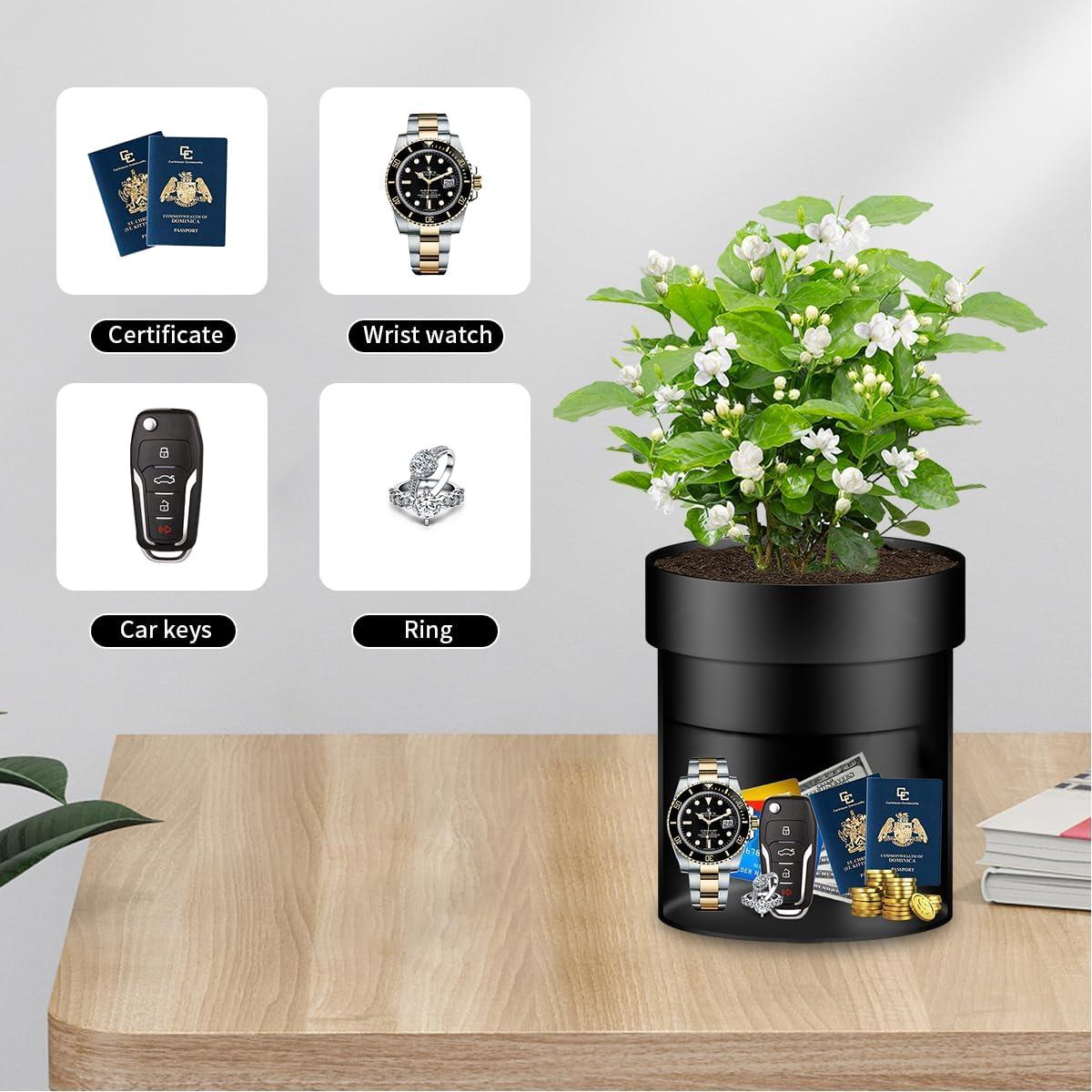 Maceta de Seguridad Oculta Sdstone 2 Pack con Cerradura Llave