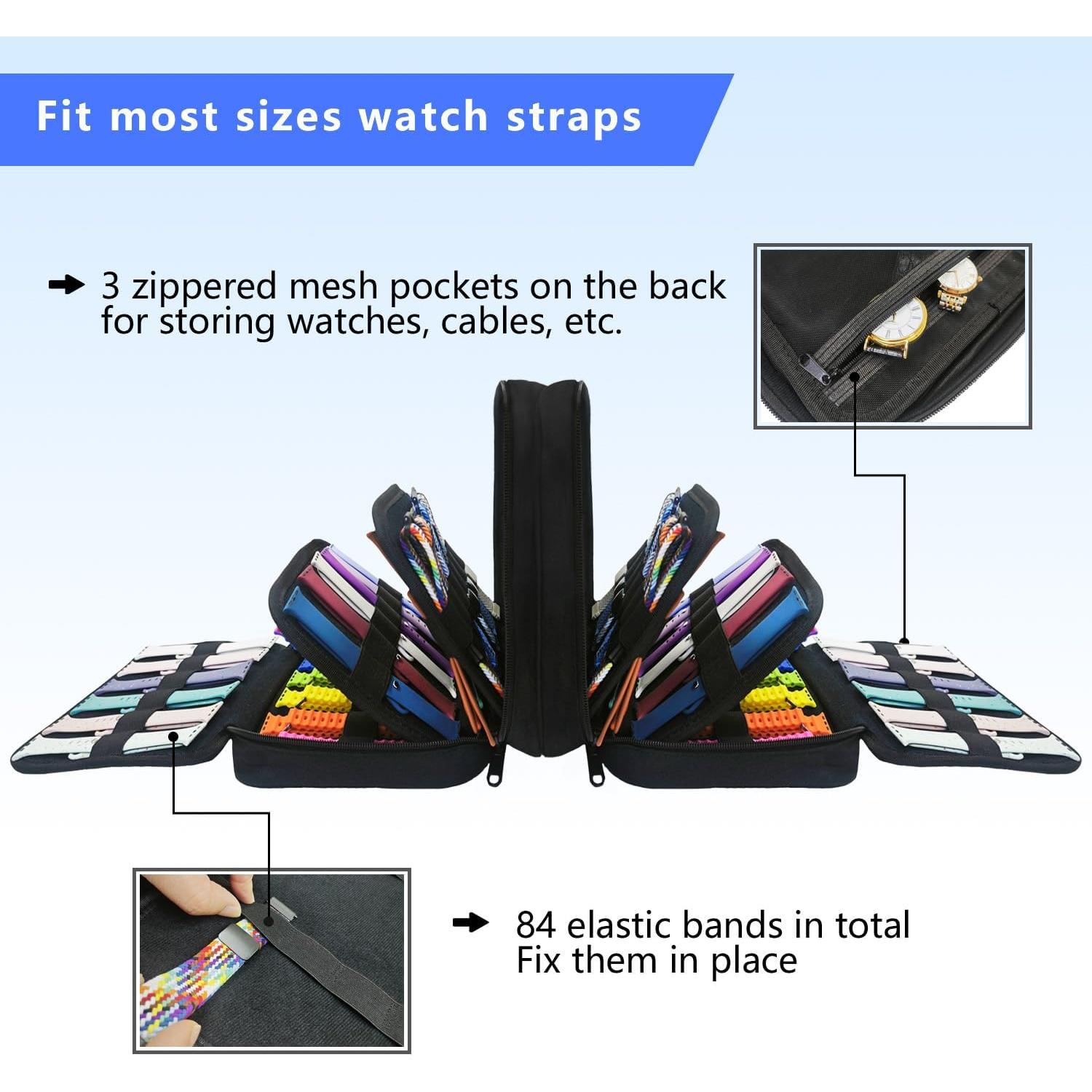 Bolsa de Almacenamiento para Correas de Reloj Mi Ya Mi Lai 84 Ranuras