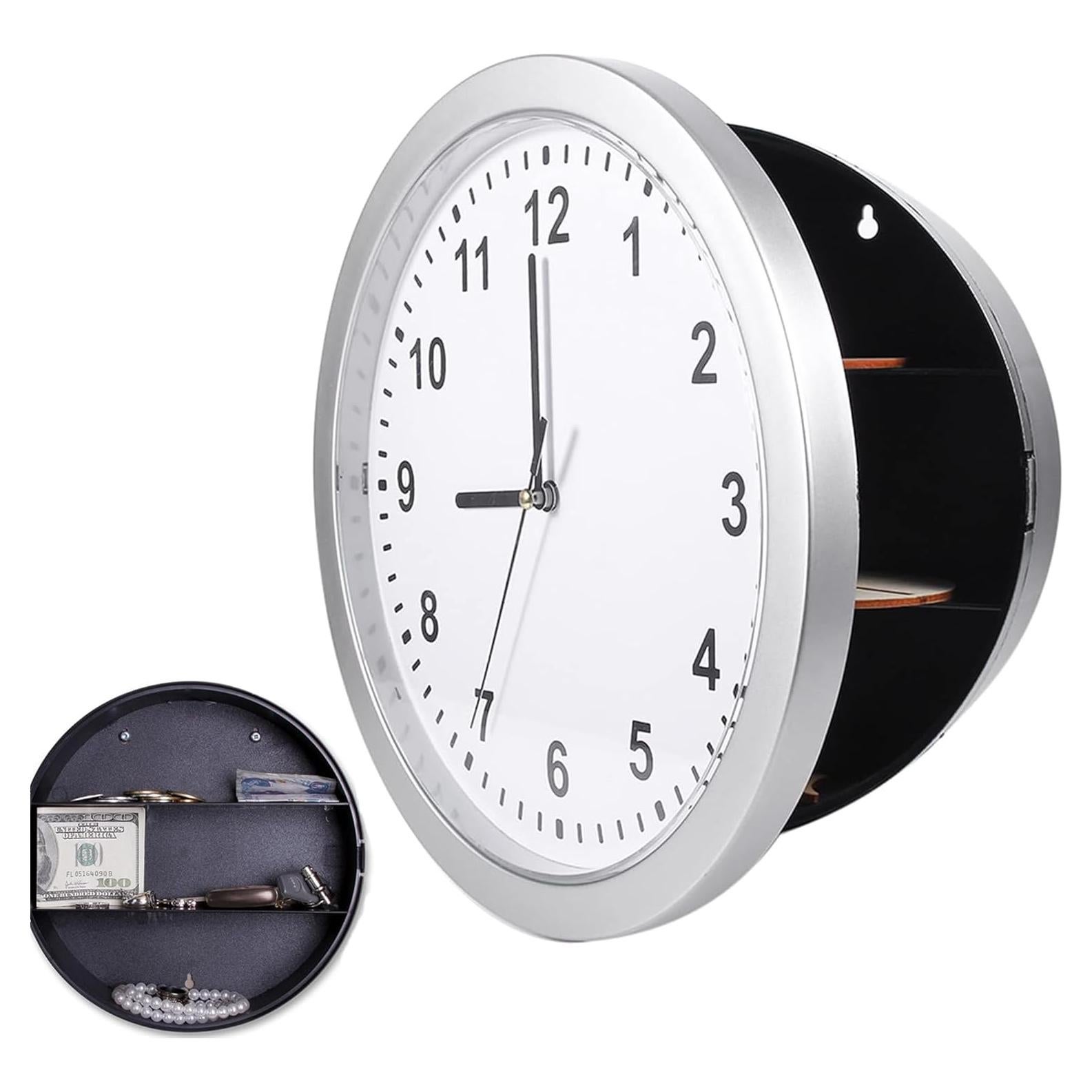 Reloj de Pared de Seguridad con Almacenamiento Secreto 26 cm