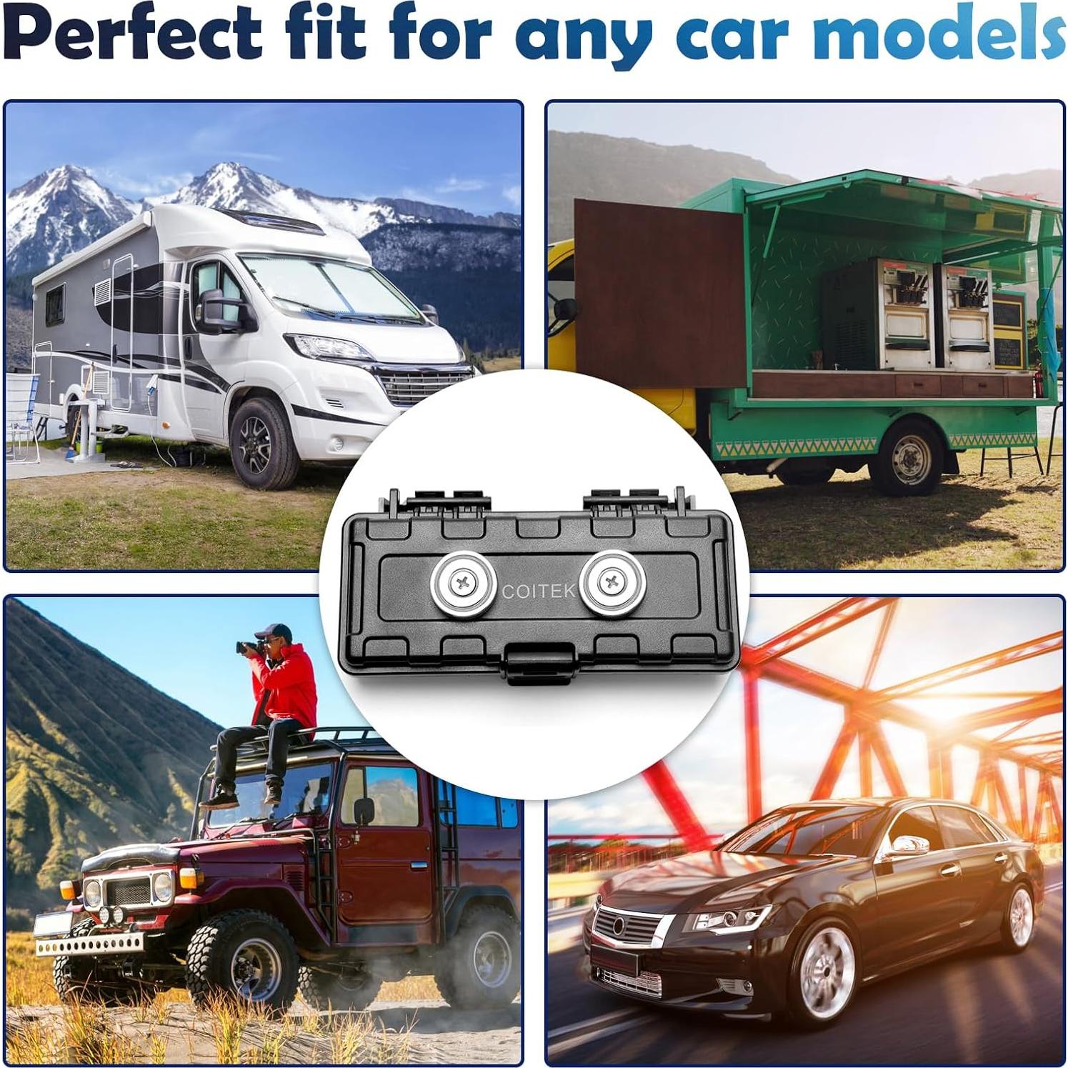 Caja de Llave Magnética COITEK - Impermeable y Duradera - 16.68x13.21cm